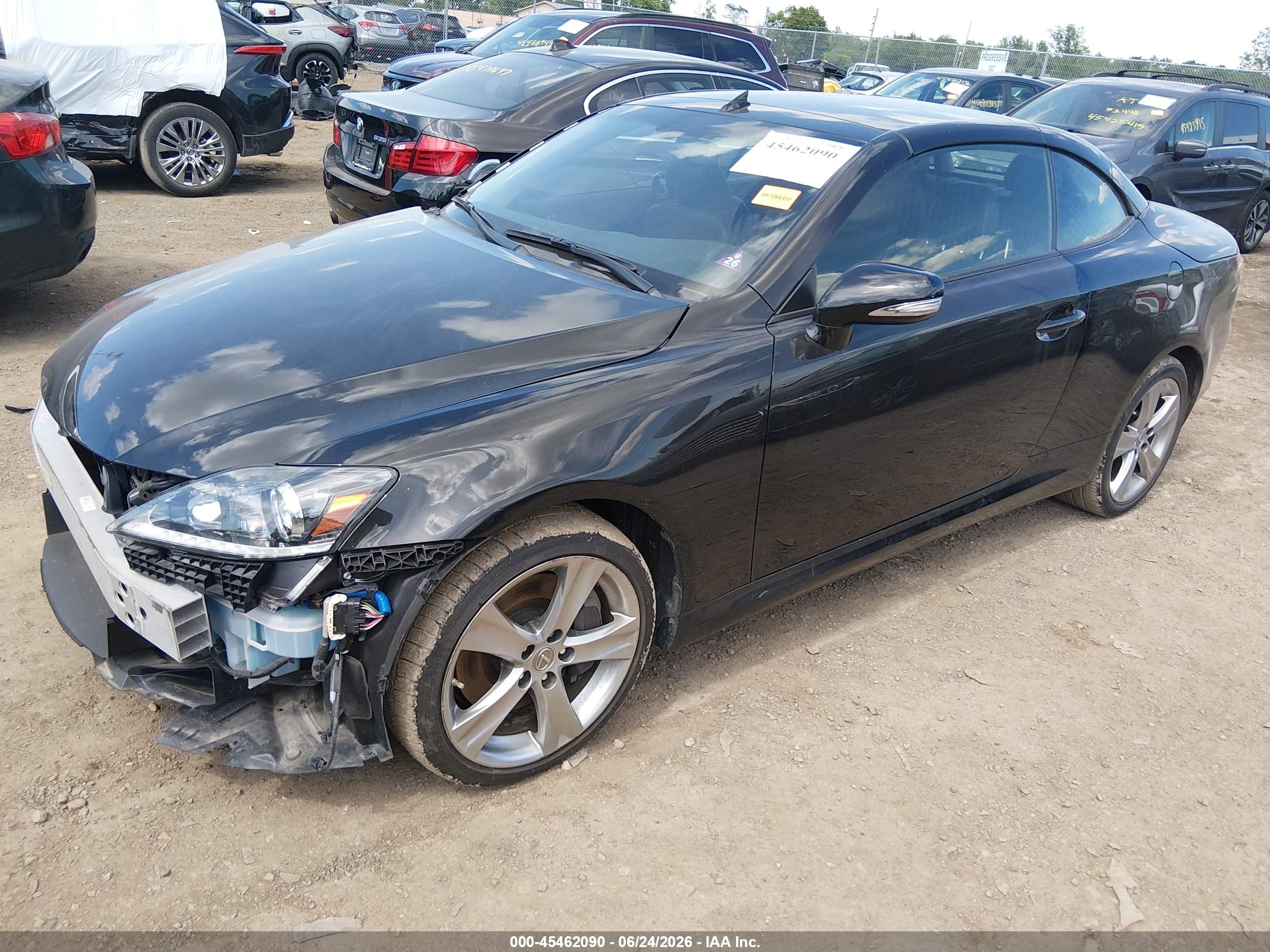 2013 Lexus Is 350c   Black vin: JTHFE2C20D2509471