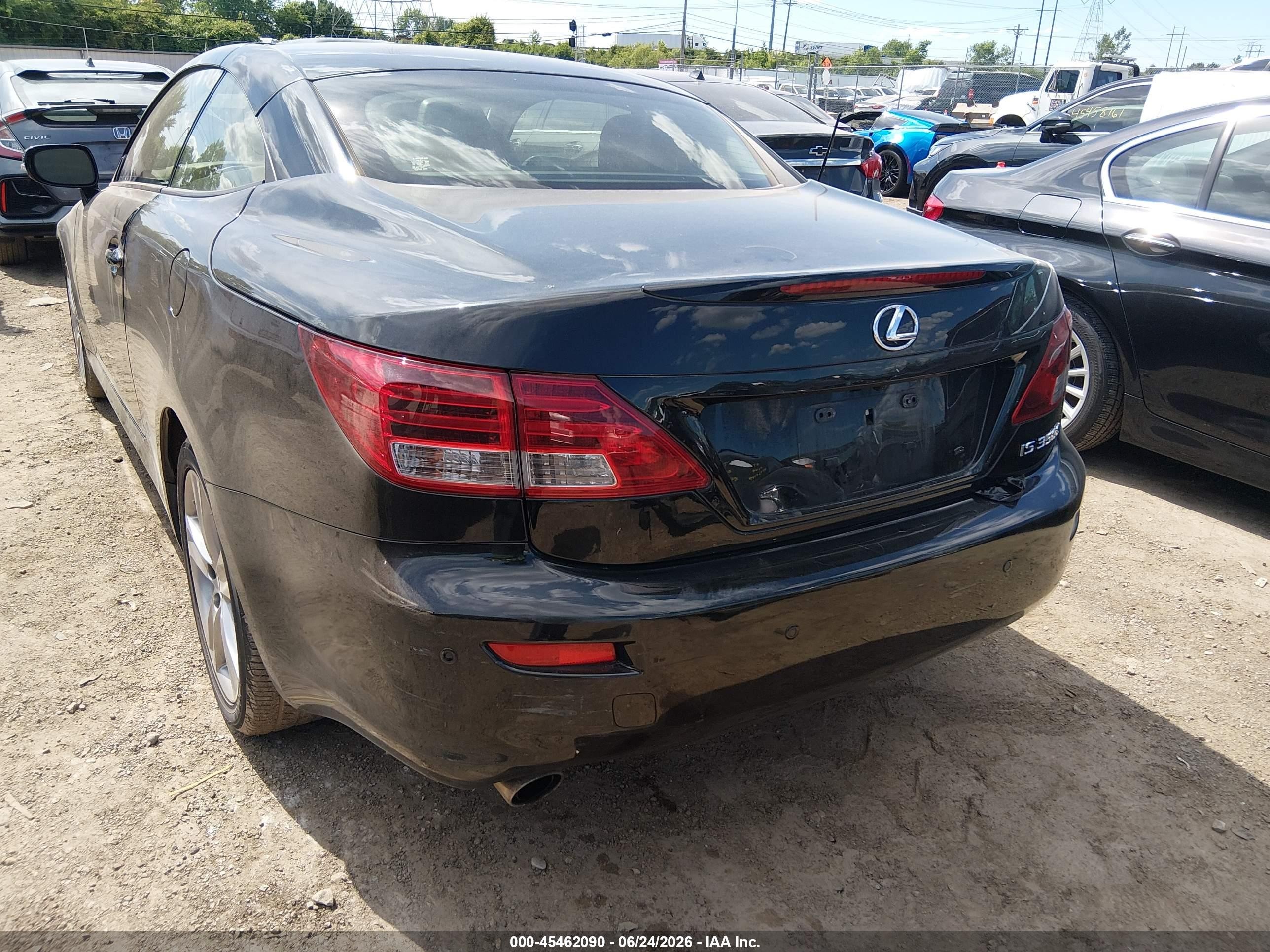 2013 Lexus Is 350c   Black vin: JTHFE2C20D2509471