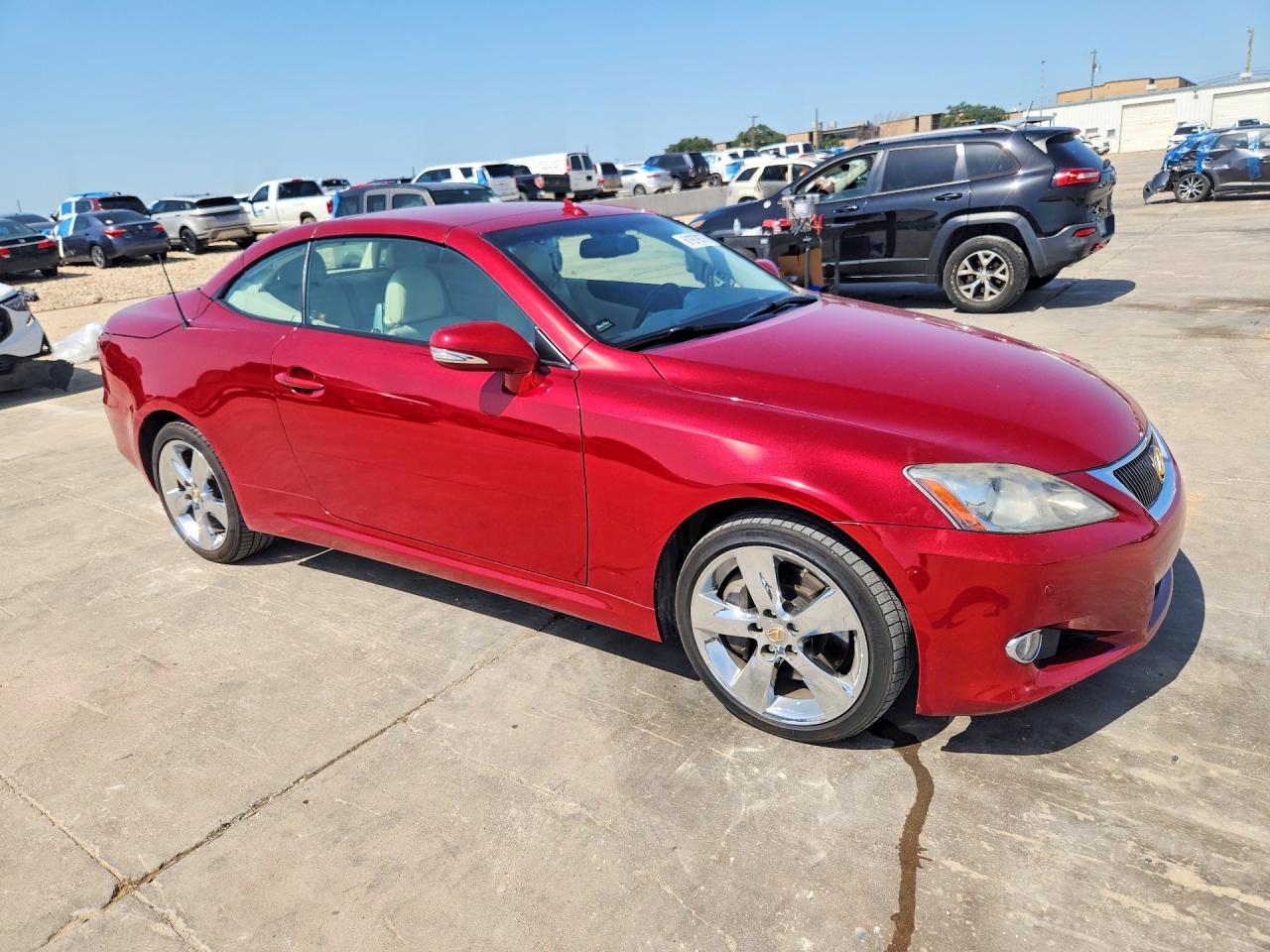 2010 Lexus Is 350 Красный vin: JTHFE2C21A2502301