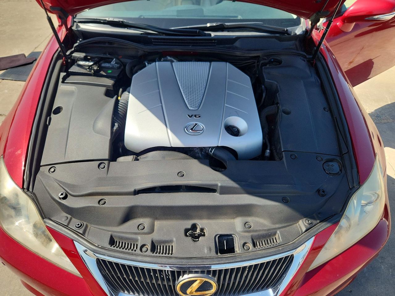 2010 Lexus Is 350 Красный vin: JTHFE2C21A2502301