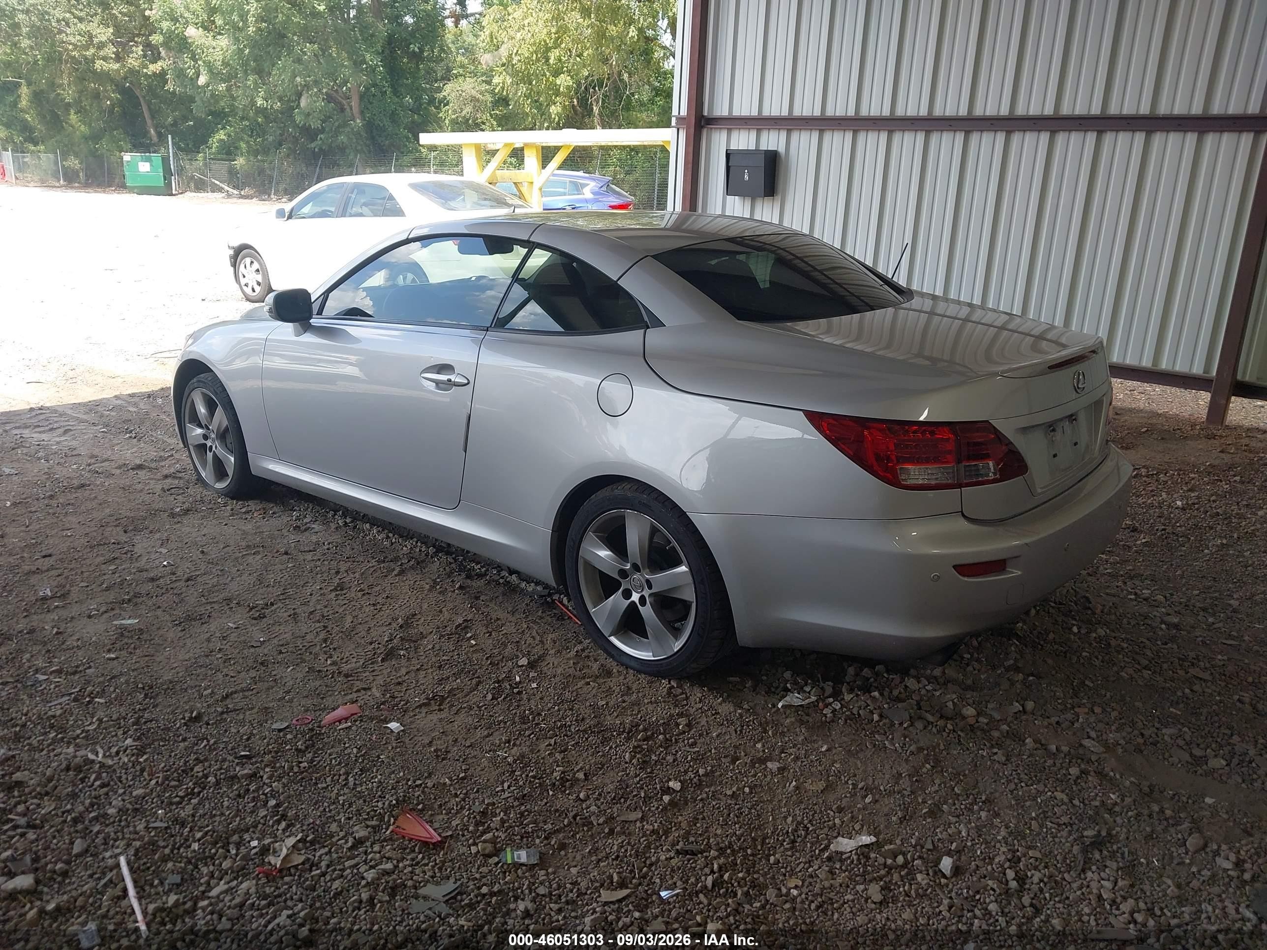 2011 Lexus Is 350c   Silver vin: JTHFE2C21B2505653
