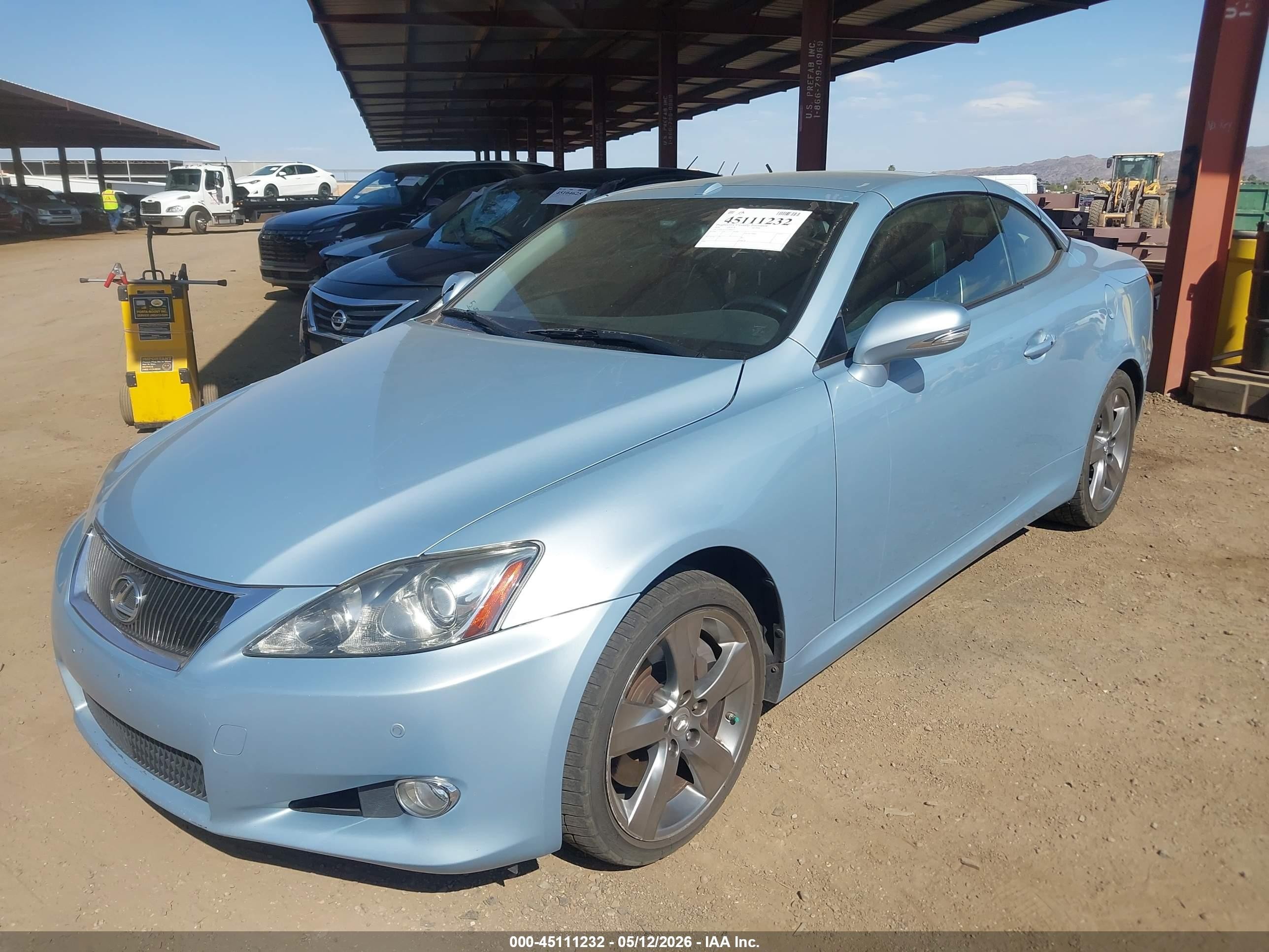 2010 Lexus Is 350c   Blue vin: JTHFE2C22A2500573