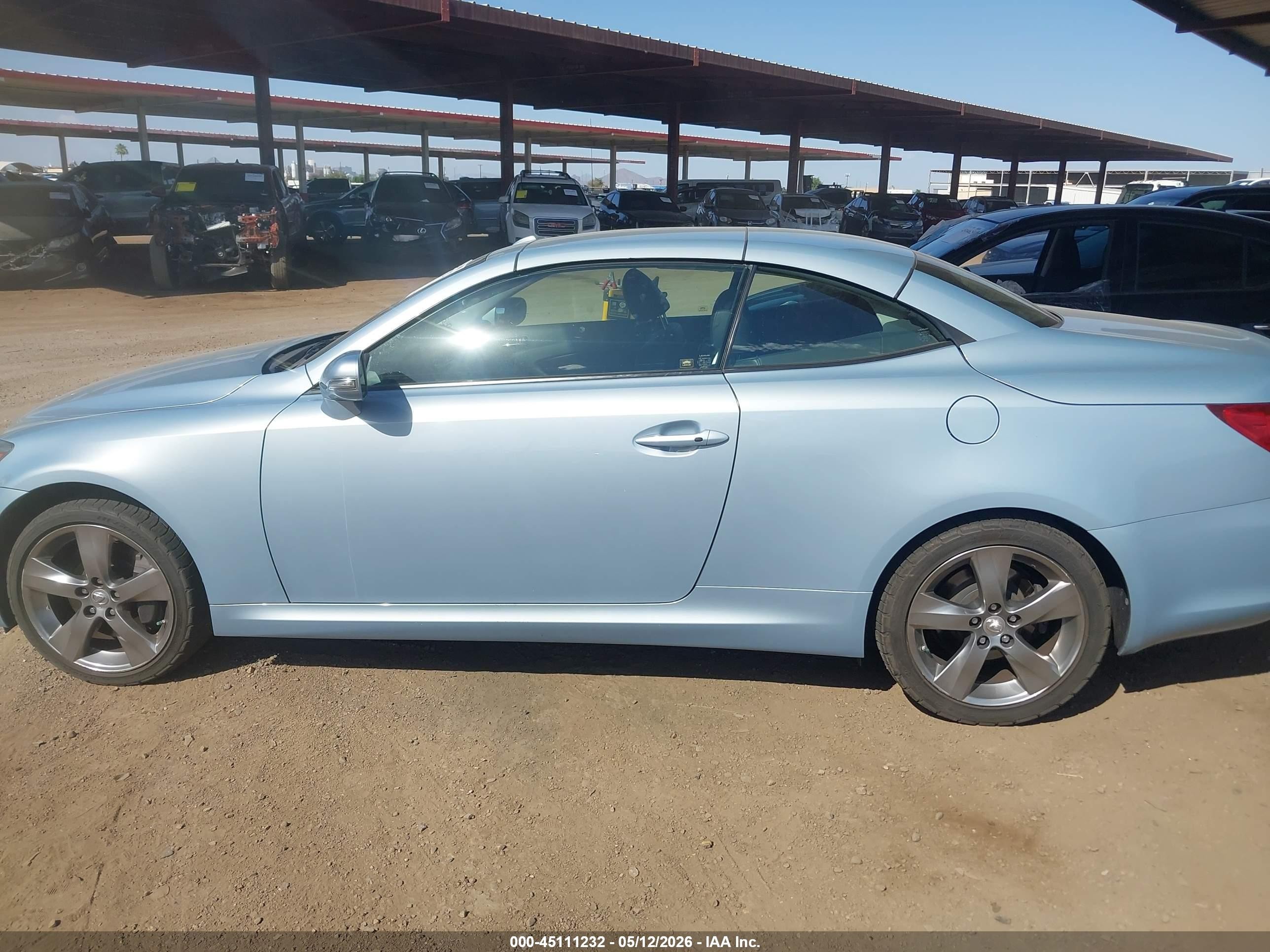 2010 Lexus Is 350c   Blue vin: JTHFE2C22A2500573