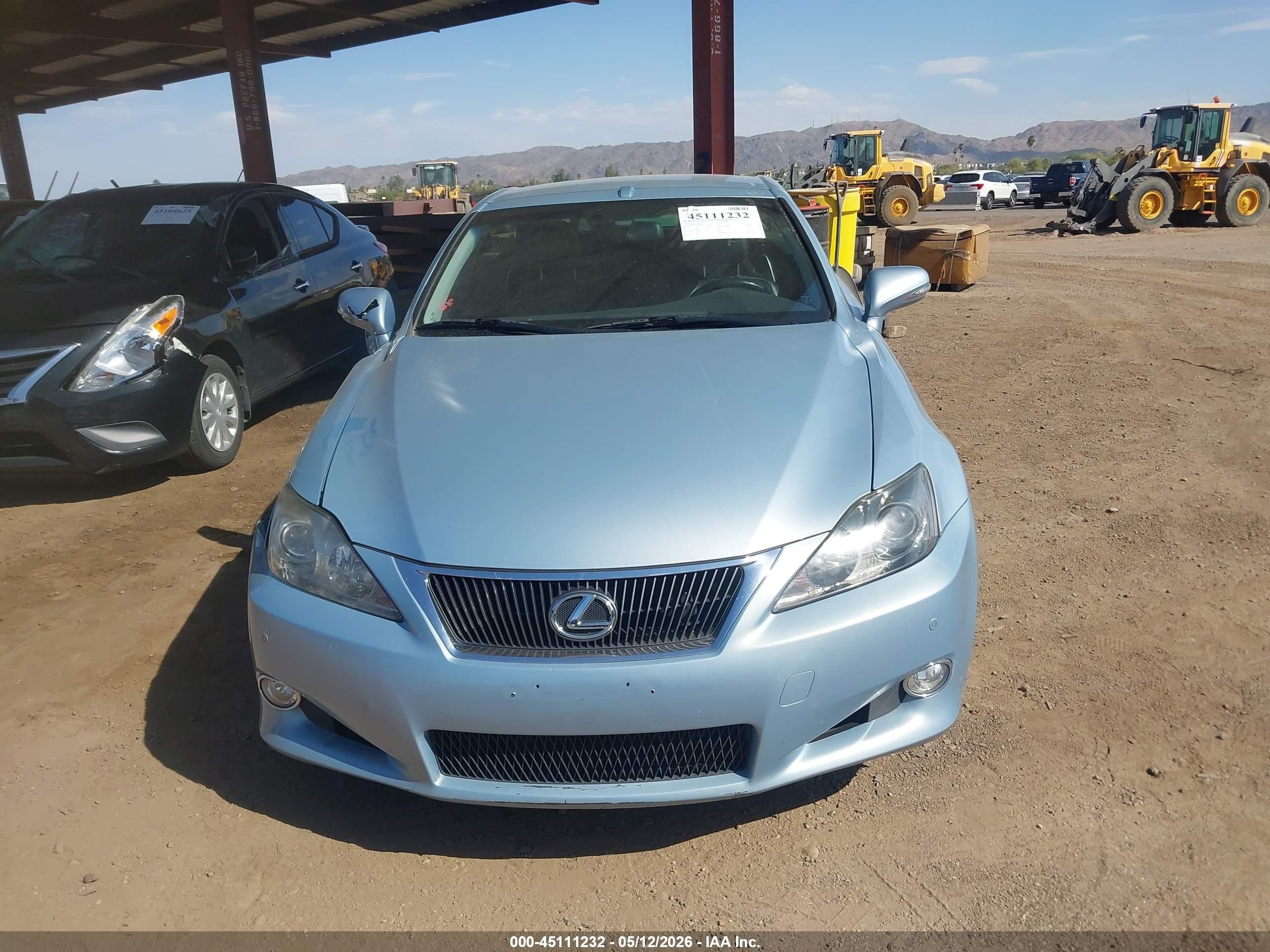 2010 Lexus Is 350c   Blue vin: JTHFE2C22A2500573