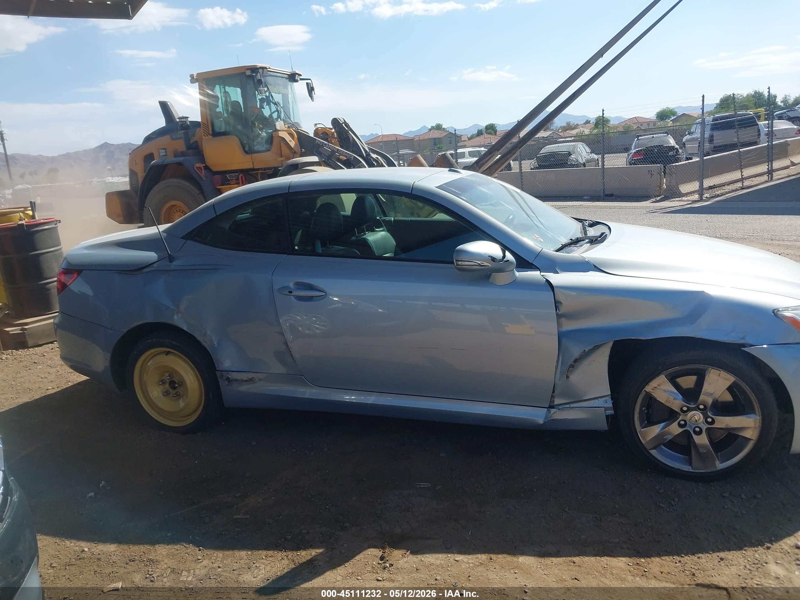 2010 Lexus Is 350c   Blue vin: JTHFE2C22A2500573