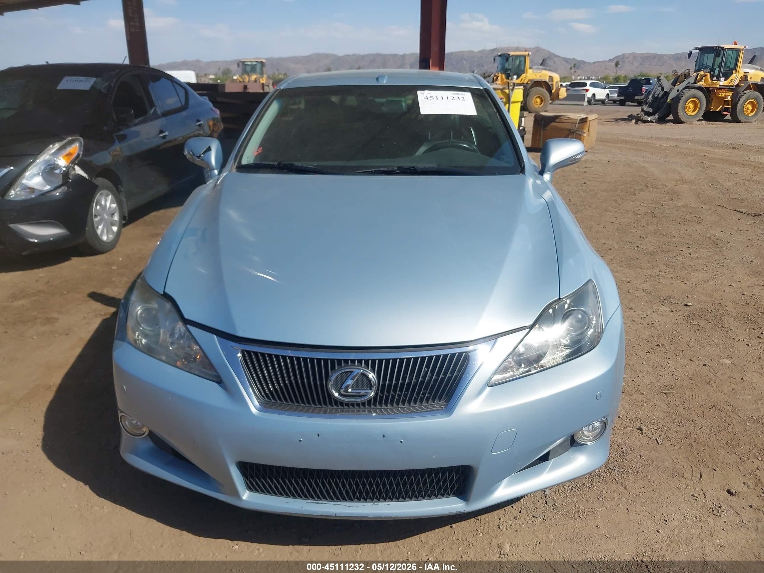 2010 Lexus Is 350c   Blue vin: JTHFE2C22A2500573