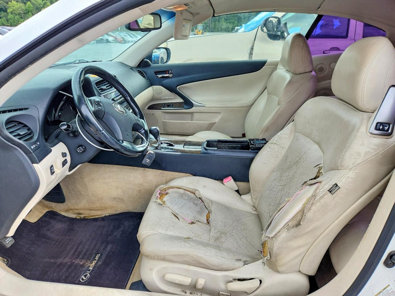 2010 Lexus Is 350 White vin: JTHFE2C22A2501724