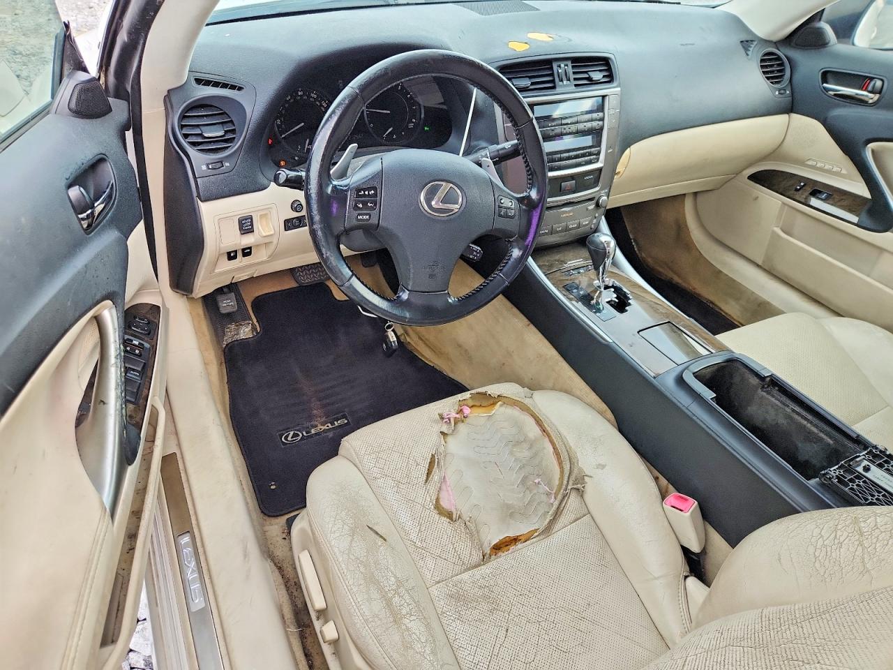 2010 Lexus Is 350 White vin: JTHFE2C22A2501724