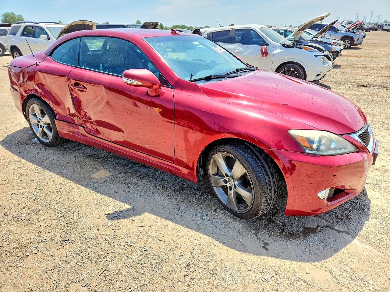 2011 Lexus Is 350 Бордовый vin: JTHFE2C22B2505208