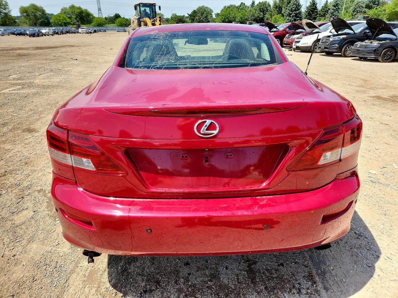 2011 Lexus Is 350 Бордовый vin: JTHFE2C22B2505208