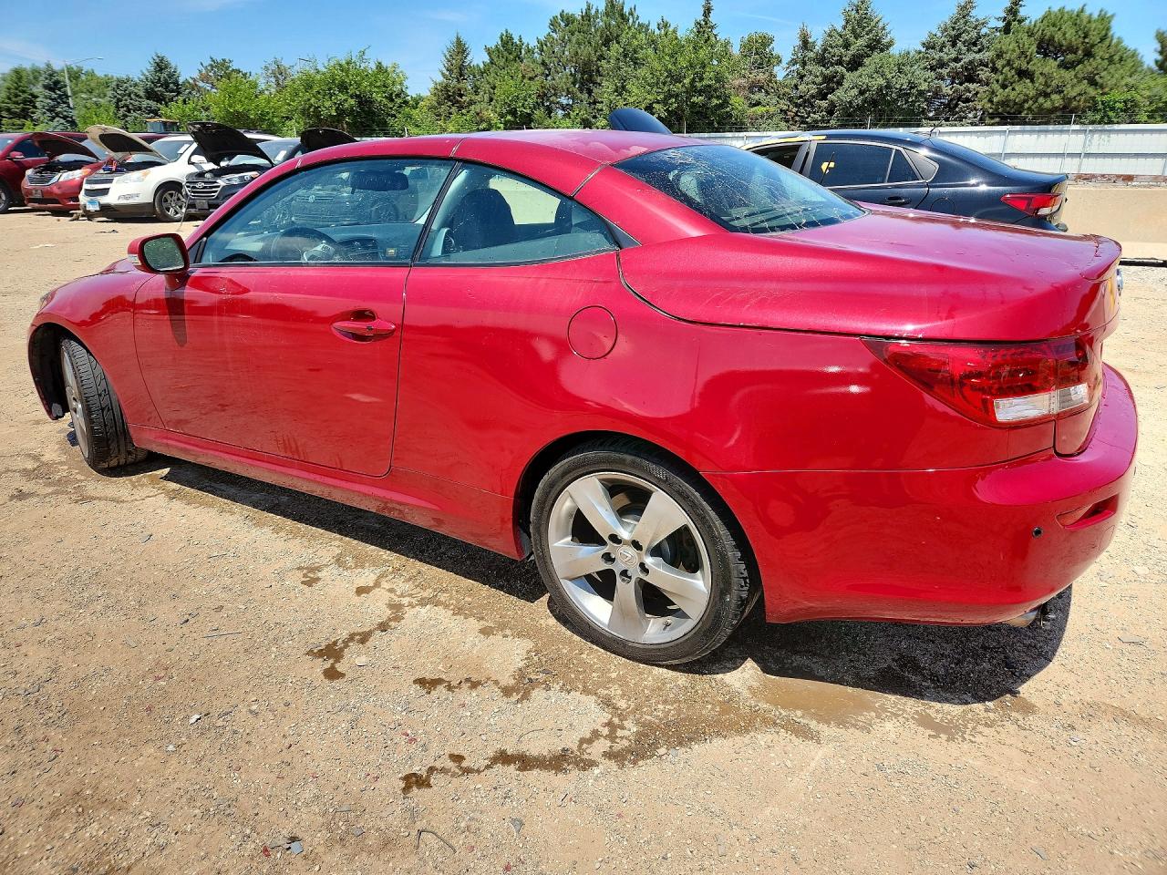 2011 Lexus Is 350 Бордовый vin: JTHFE2C22B2505208