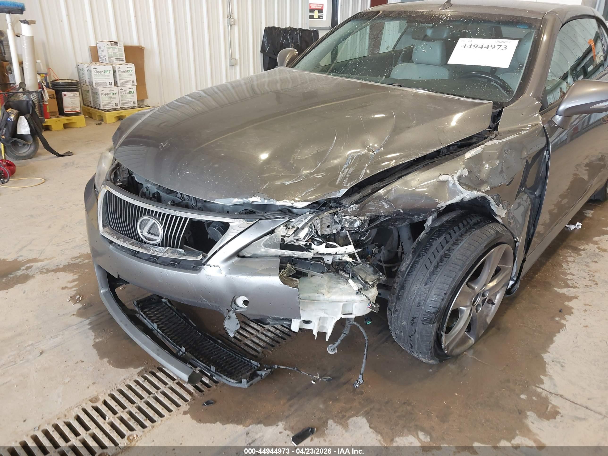 2012 Lexus Is 350c   Gray vin: JTHFE2C23C2508796