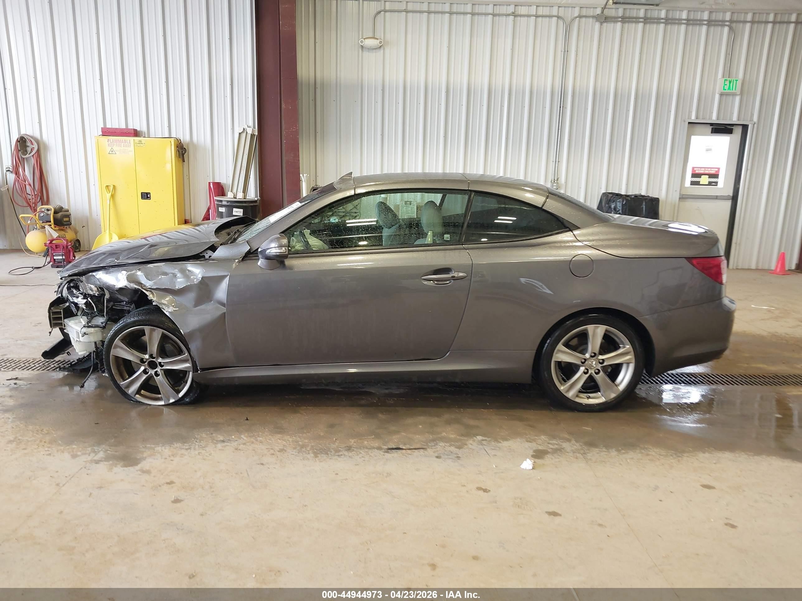 2012 Lexus Is 350c   Gray vin: JTHFE2C23C2508796