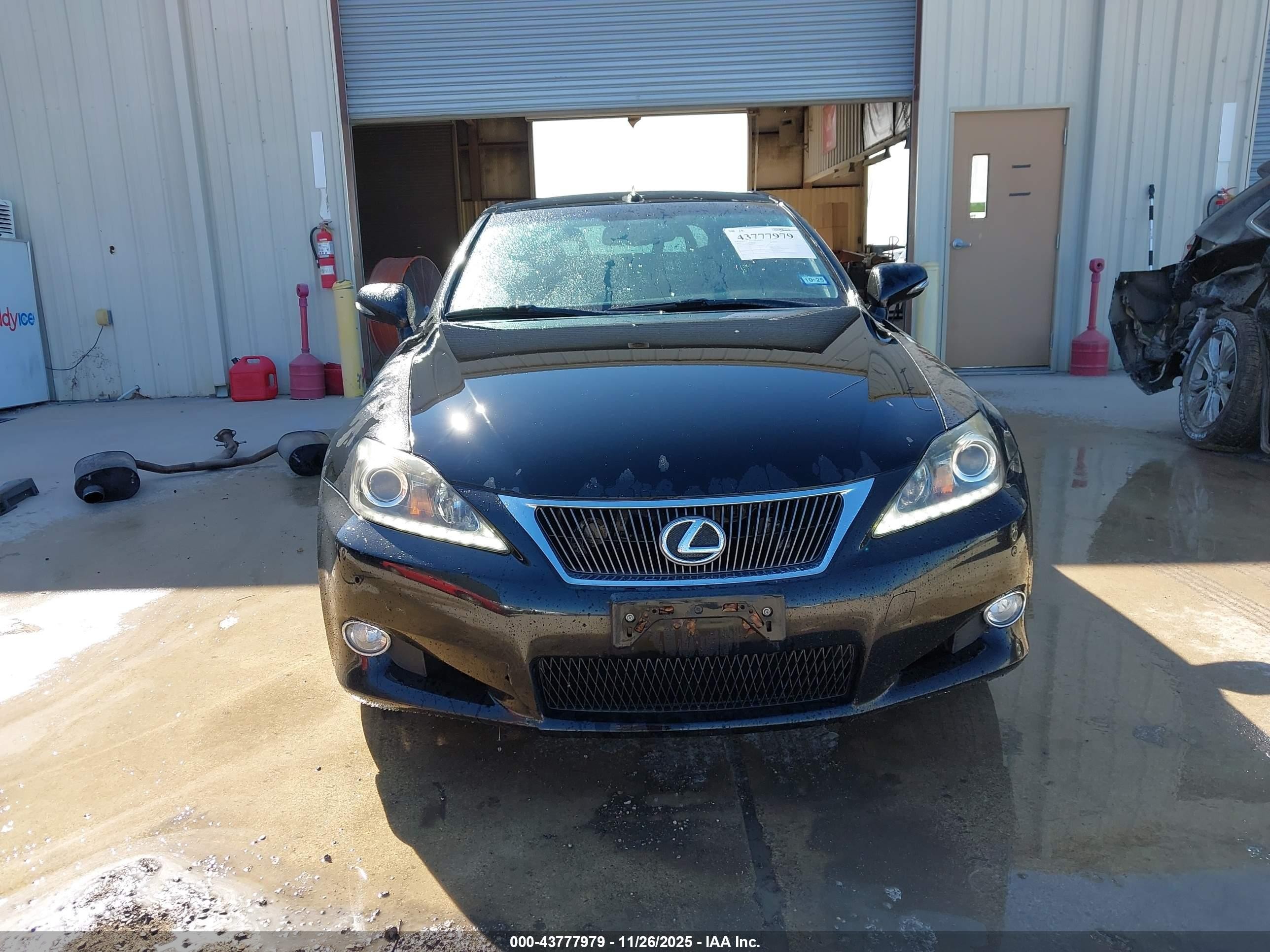 2013 Lexus Is 350c   Black vin: JTHFE2C24D2509151