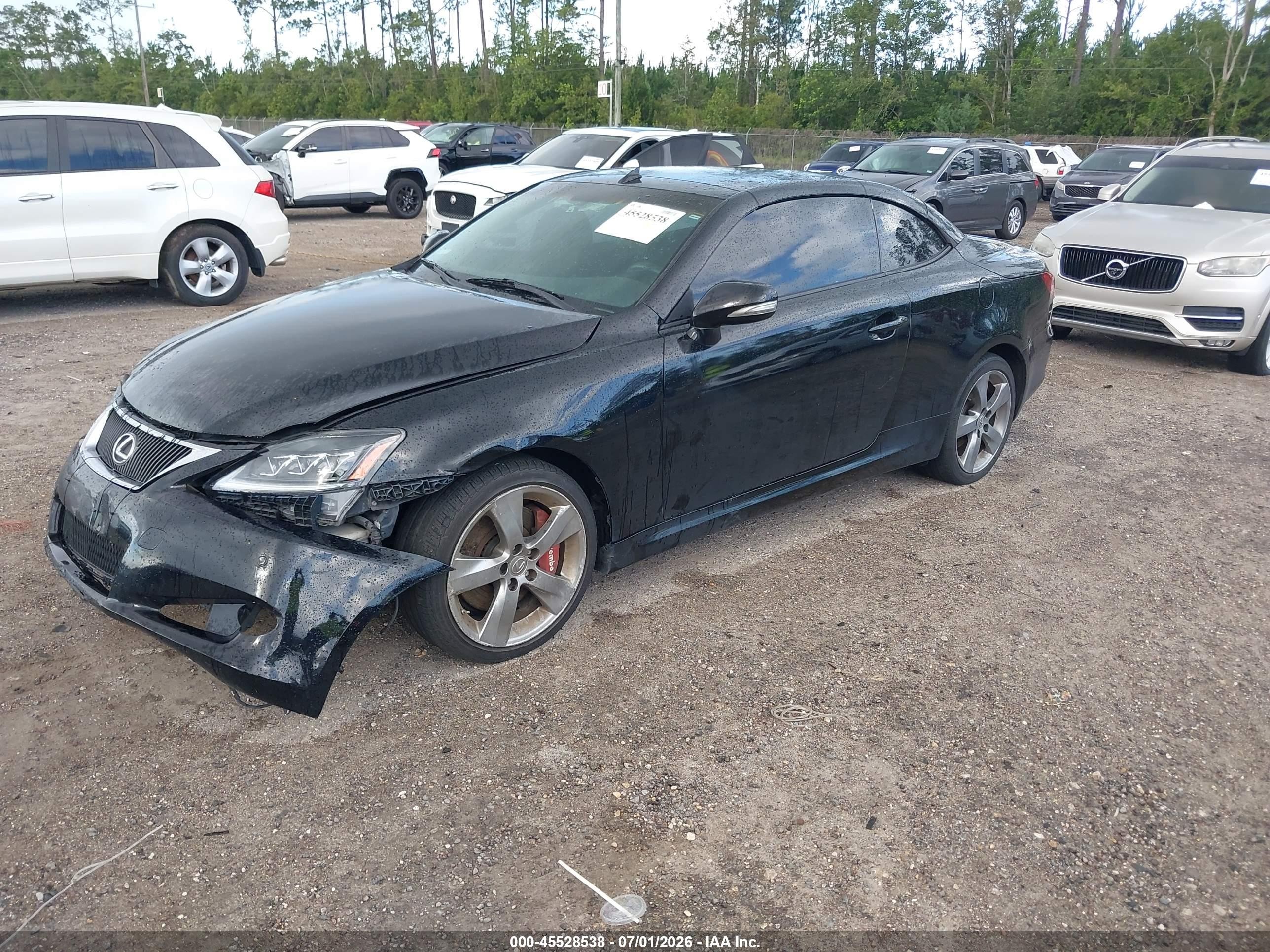 2010 Lexus Is 350c   Black vin: JTHFE2C26A2504836