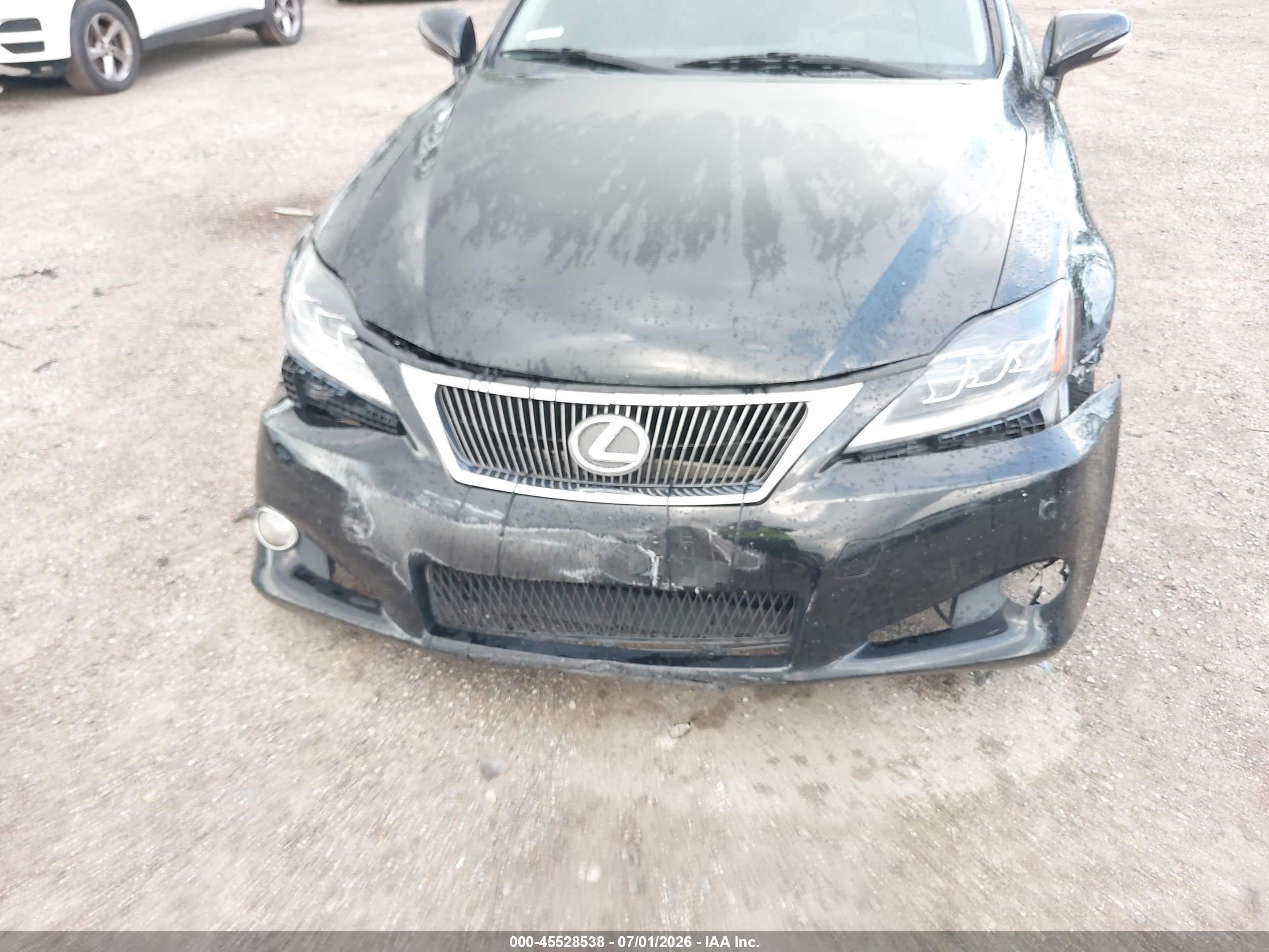 2010 Lexus Is 350c   Black vin: JTHFE2C26A2504836
