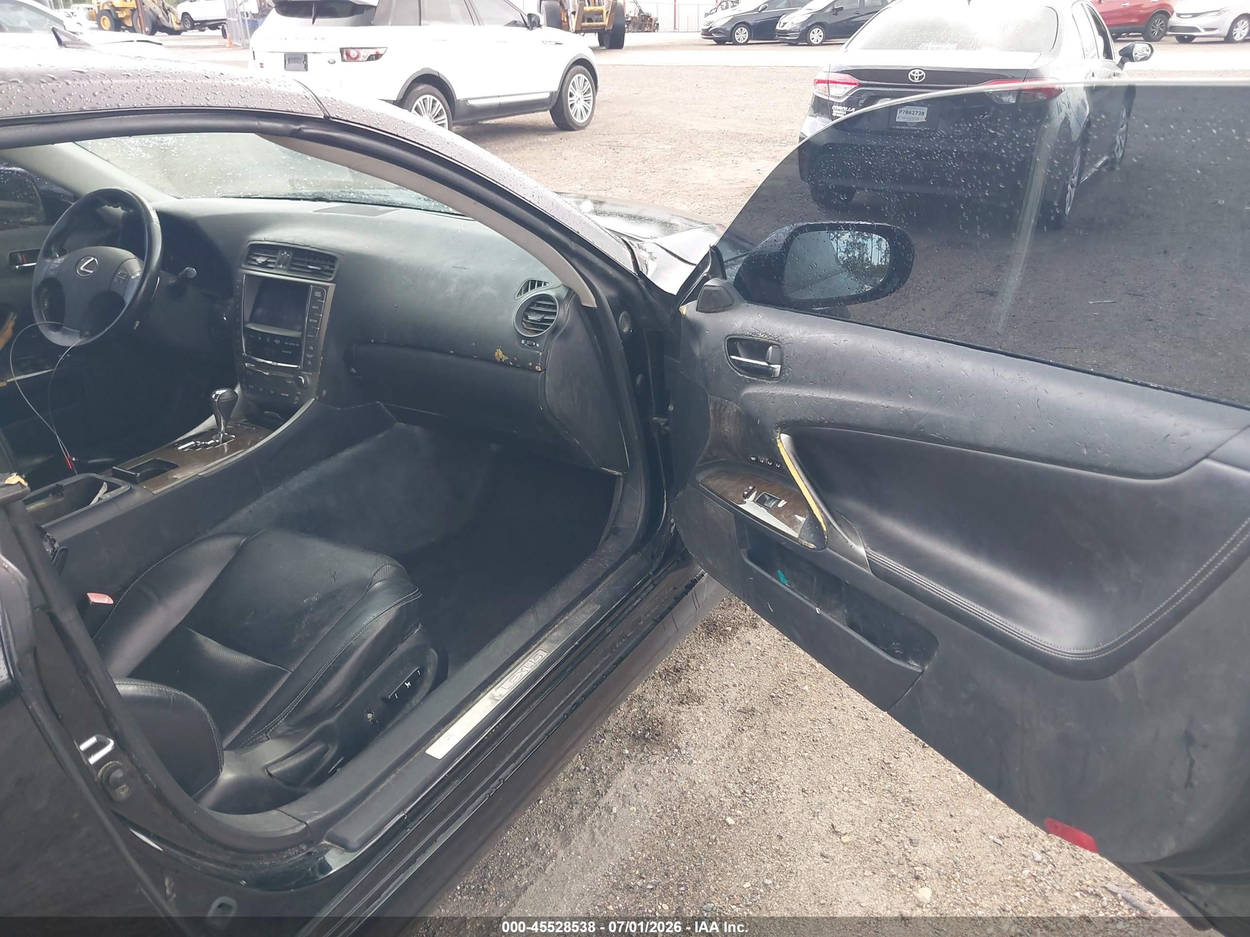 2010 Lexus Is 350c   Black vin: JTHFE2C26A2504836