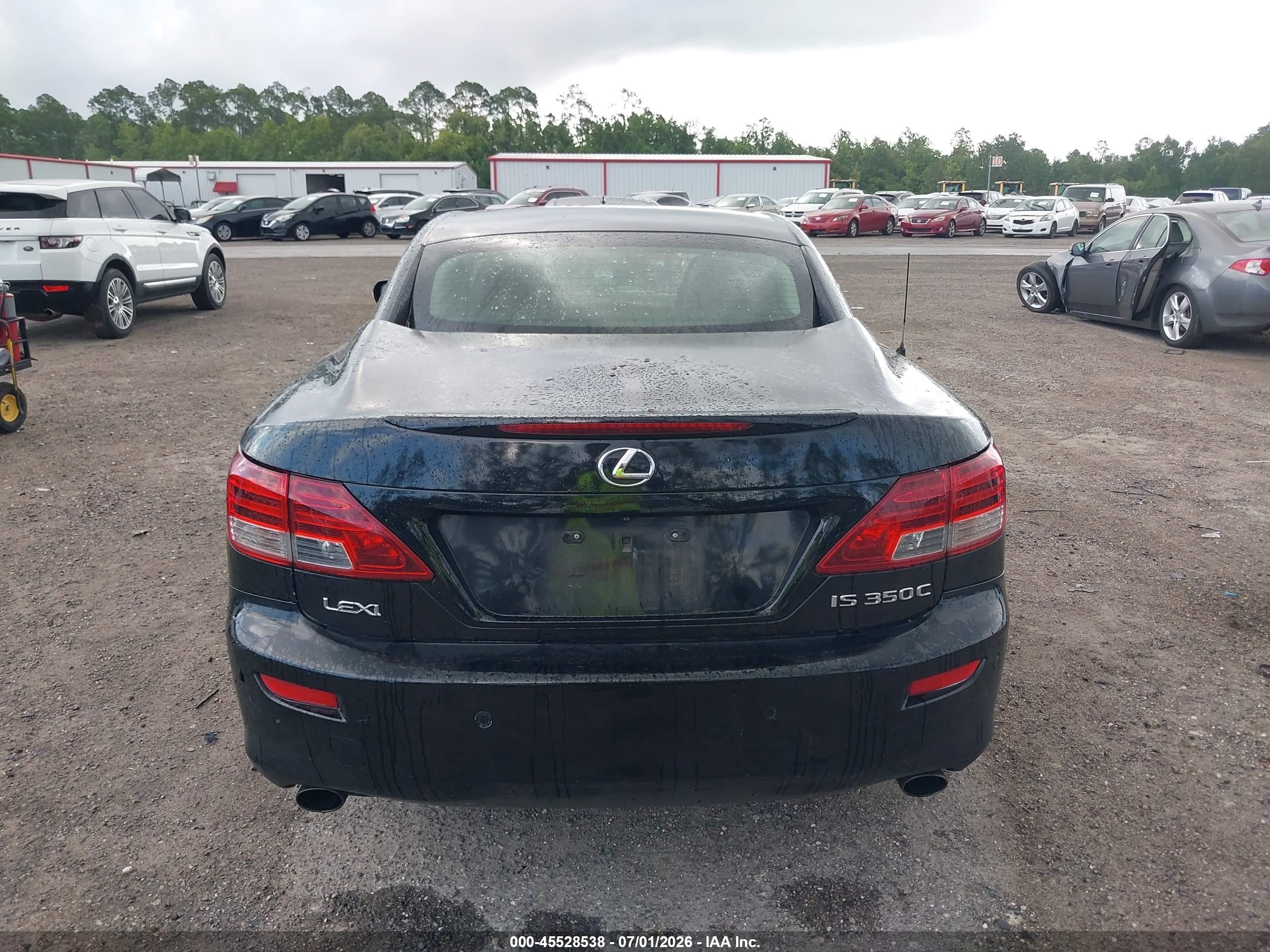 2010 Lexus Is 350c   Black vin: JTHFE2C26A2504836