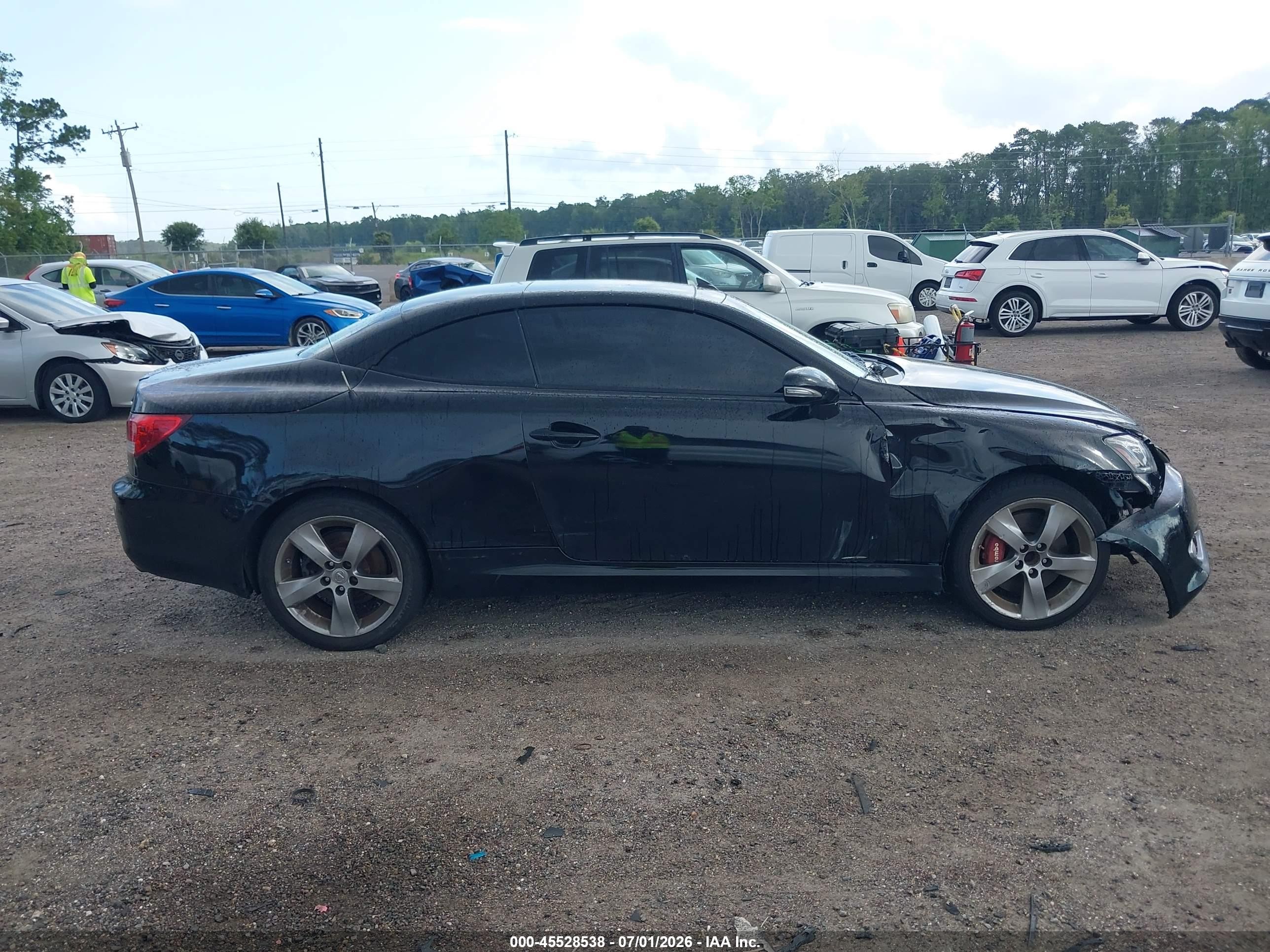2010 Lexus Is 350c   Black vin: JTHFE2C26A2504836