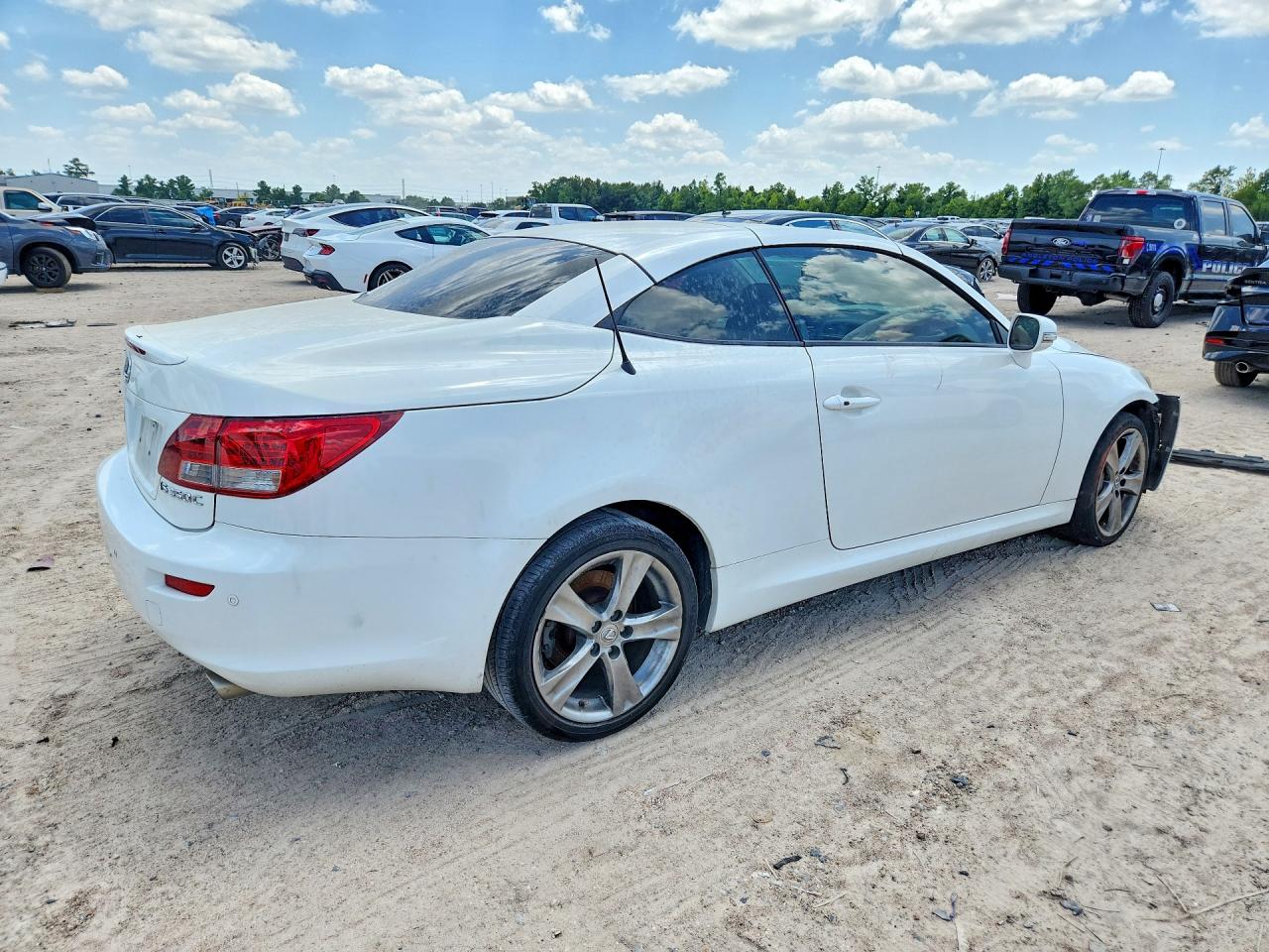 2012 Lexus Is 350 White vin: JTHFE2C26C2507383