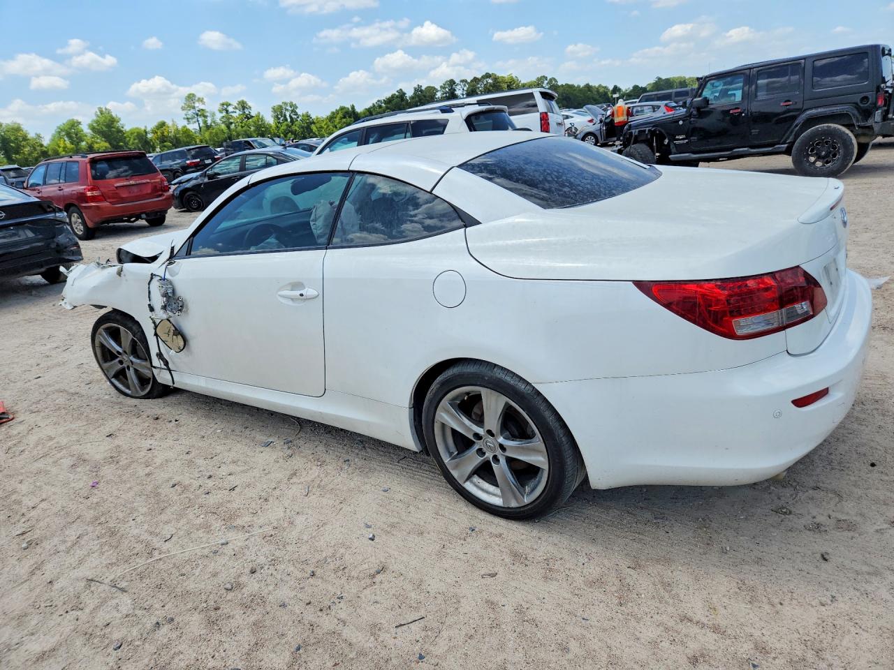 2012 Lexus Is 350 White vin: JTHFE2C26C2507383