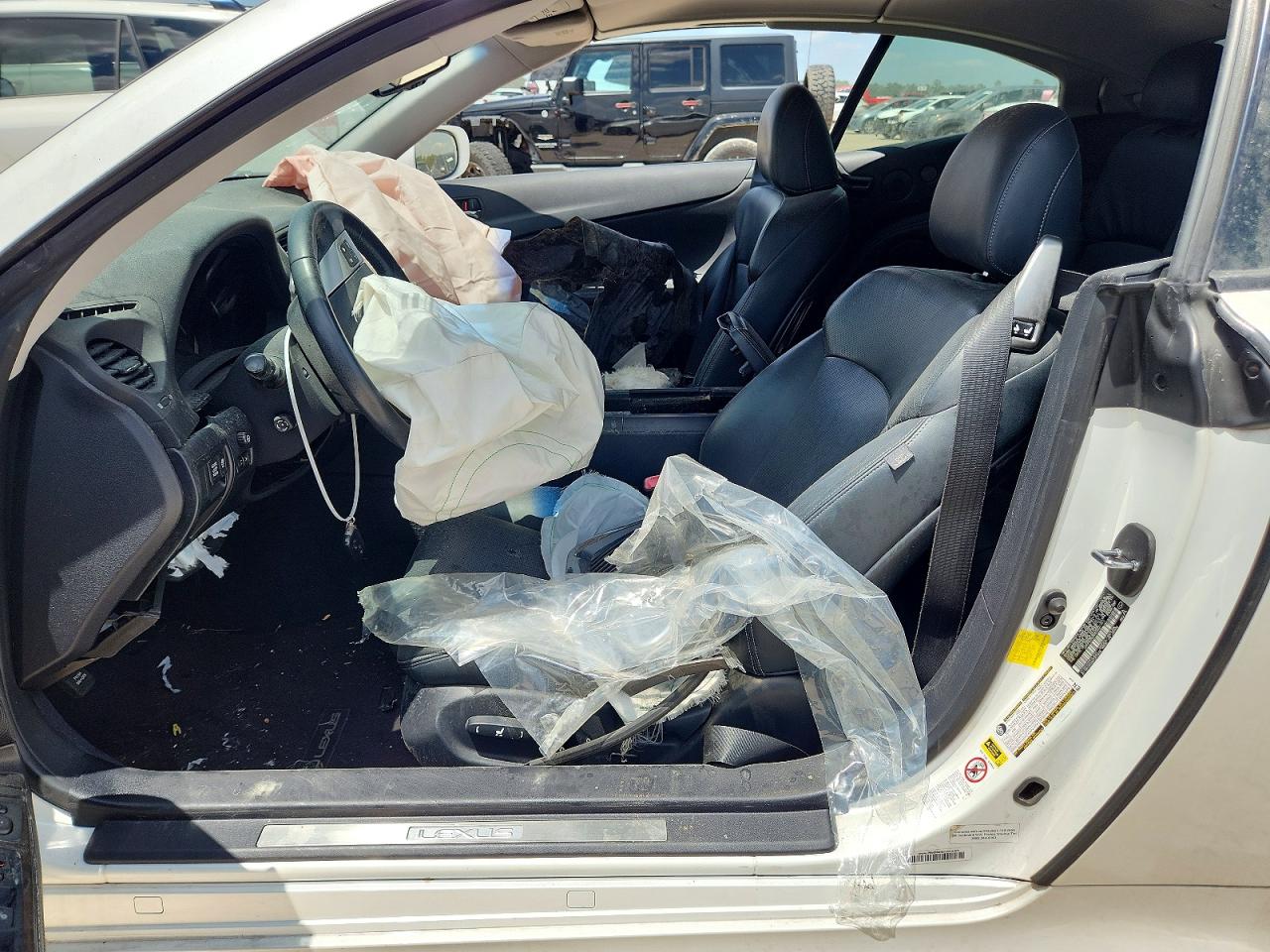 2012 Lexus Is 350 White vin: JTHFE2C26C2507383