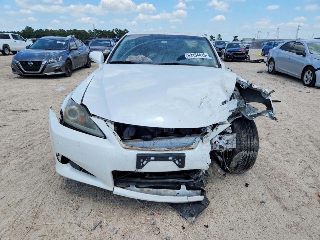 2012 Lexus Is 350 White vin: JTHFE2C26C2507383