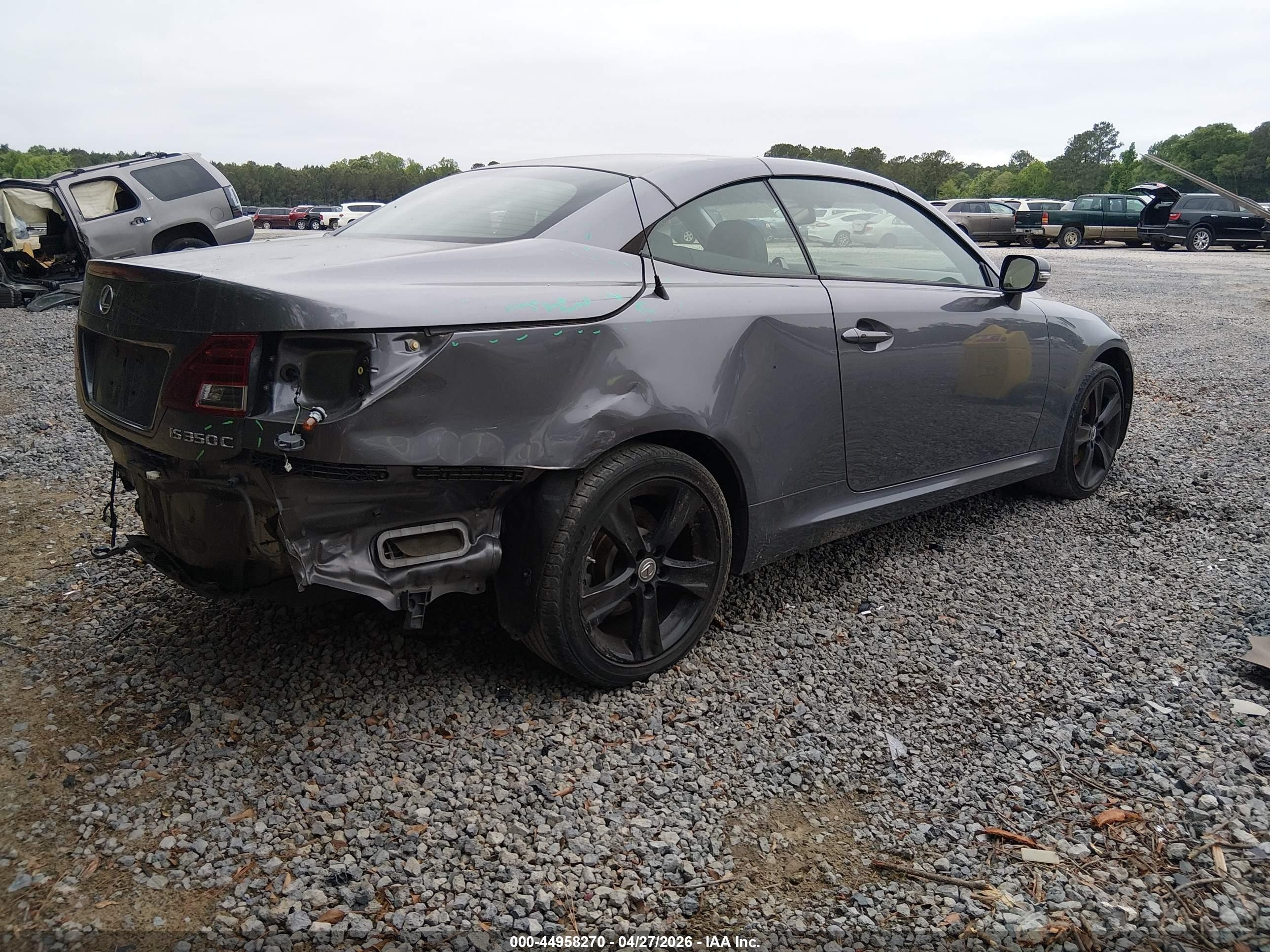 2013 Lexus Is 350c   Gray vin: JTHFE2C26D2509099