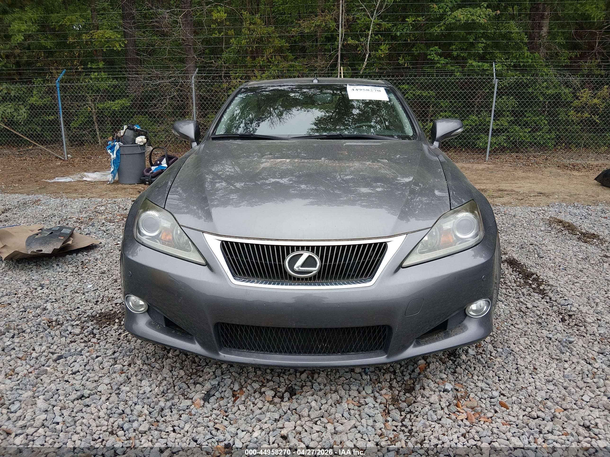 2013 Lexus Is 350c   Gray vin: JTHFE2C26D2509099