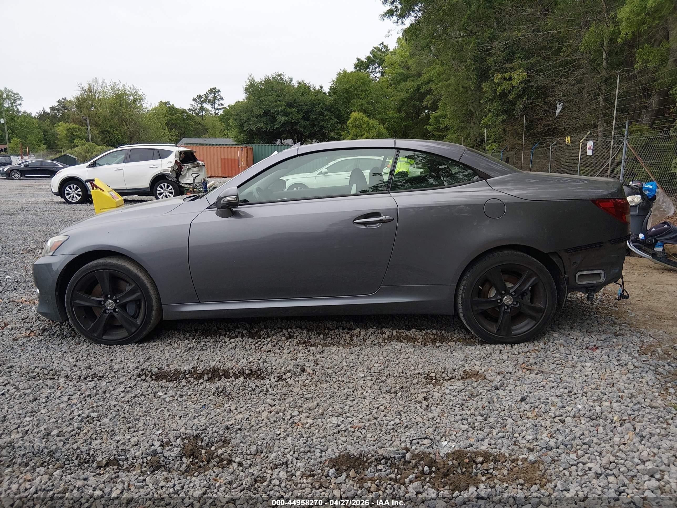2013 Lexus Is 350c   Gray vin: JTHFE2C26D2509099