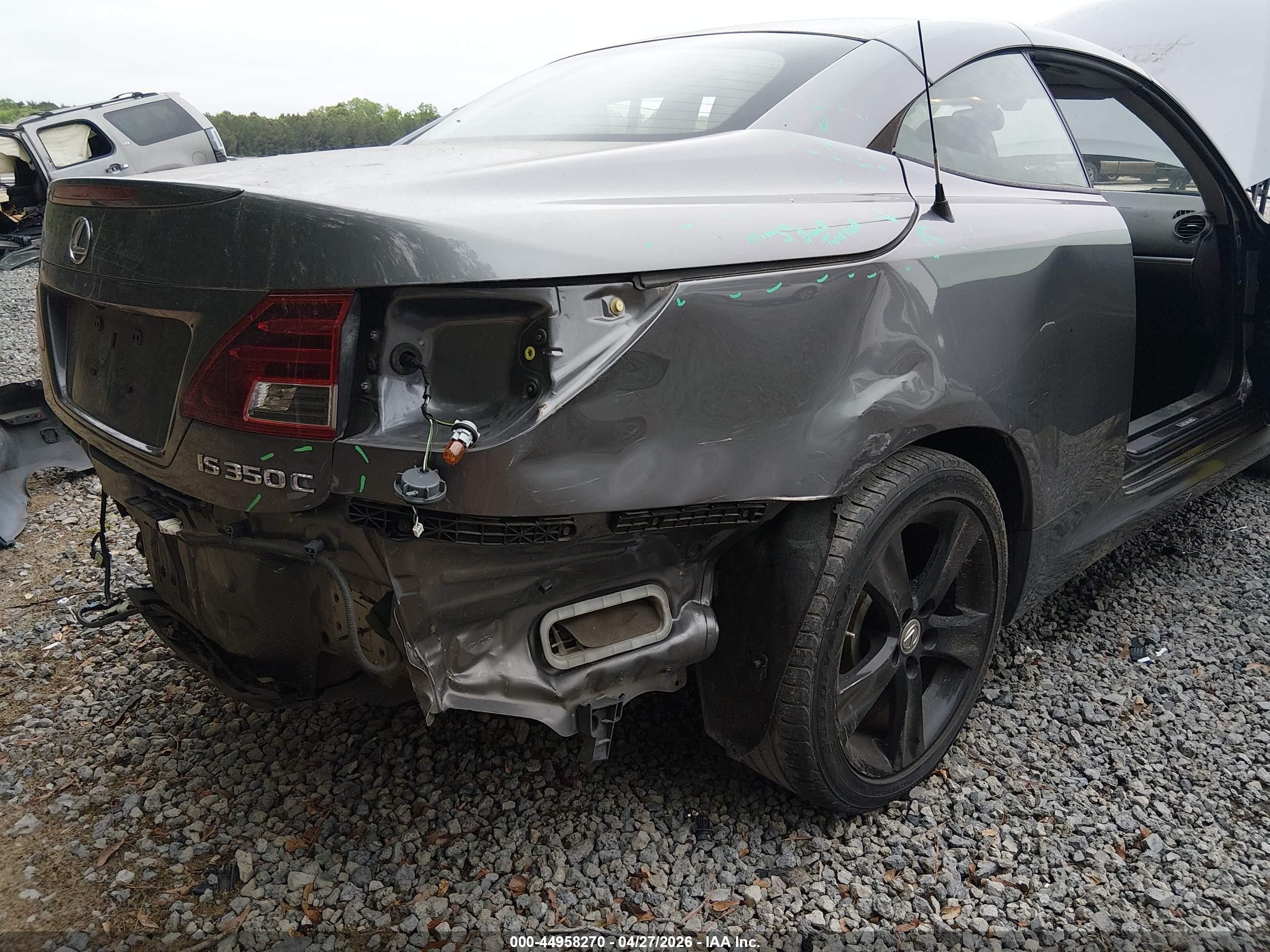 2013 Lexus Is 350c   Gray vin: JTHFE2C26D2509099