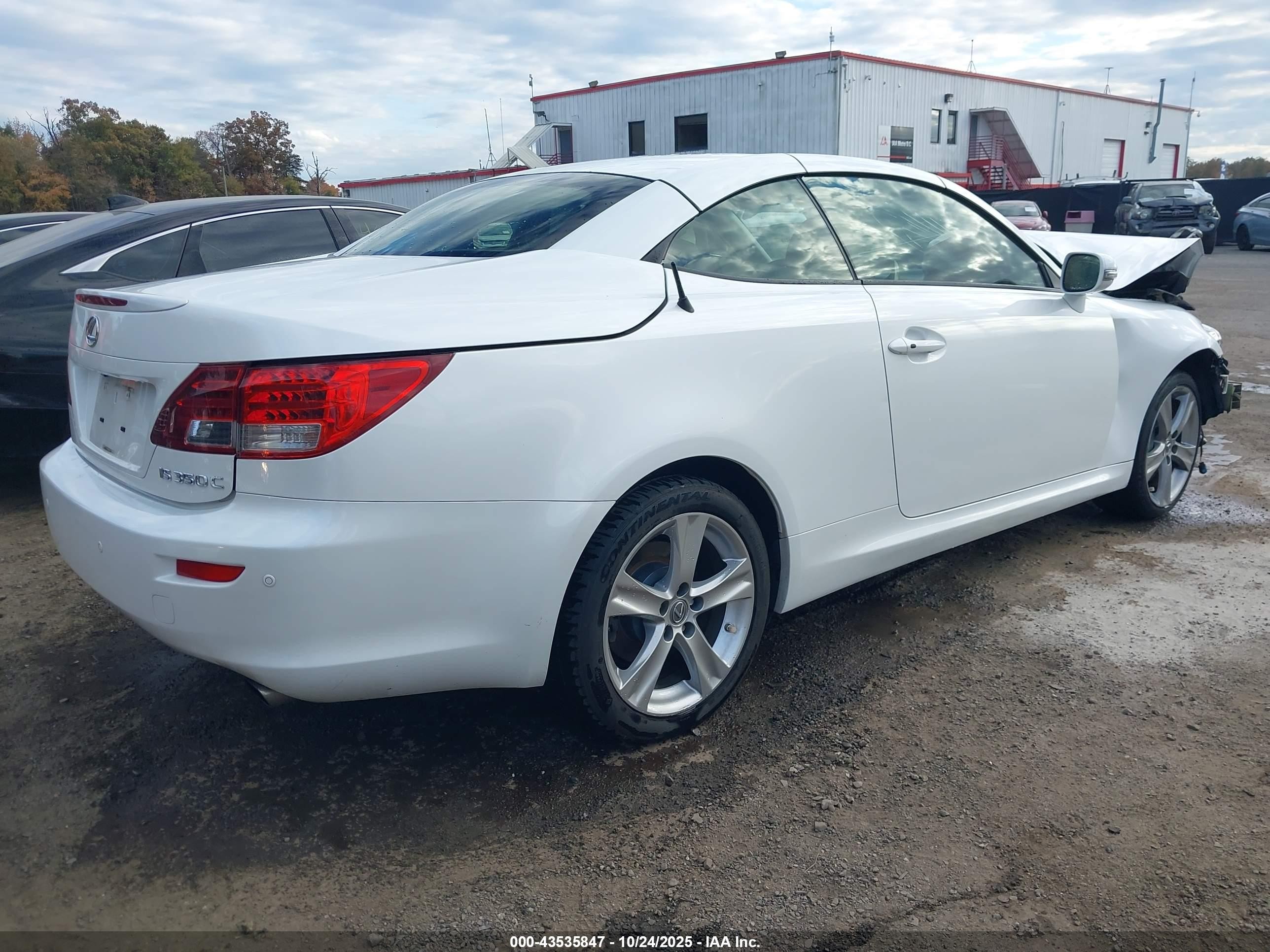 2013 Lexus Is 350c   White vin: JTHFE2C26D2509202