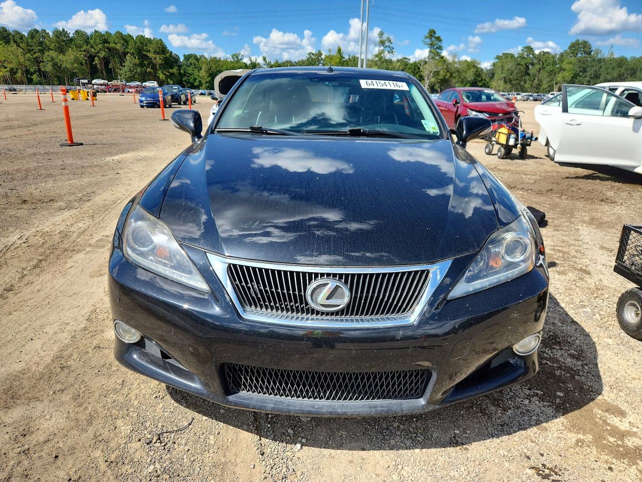 2012 Lexus Is 350 Black vin: JTHFE2C27C2507408