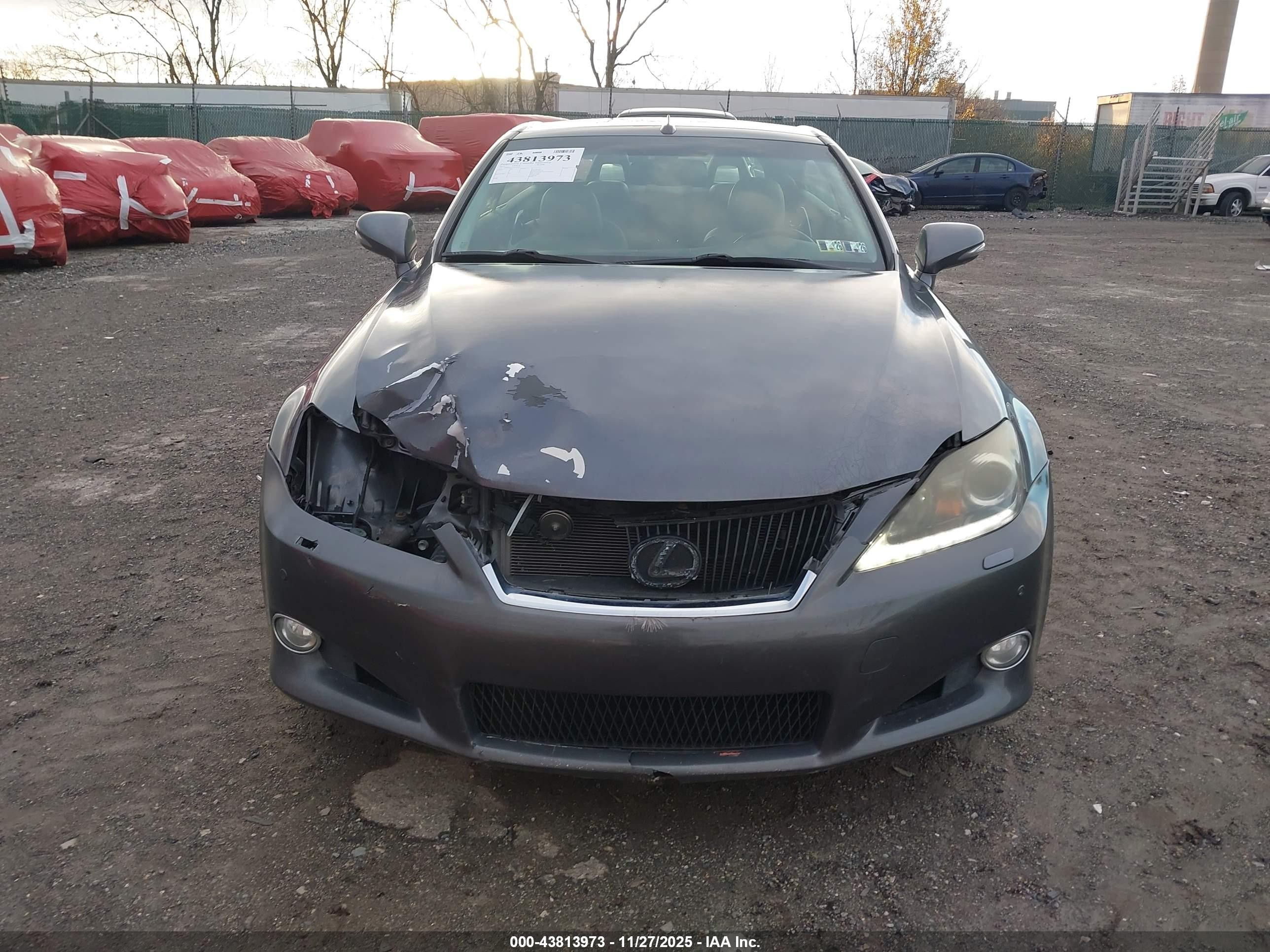 2012 Lexus Is 350c   Серый vin: JTHFE2C27C2507828