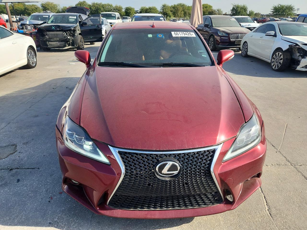 2010 Lexus Is 350 Burgundy vin: JTHFE2C28A2501663