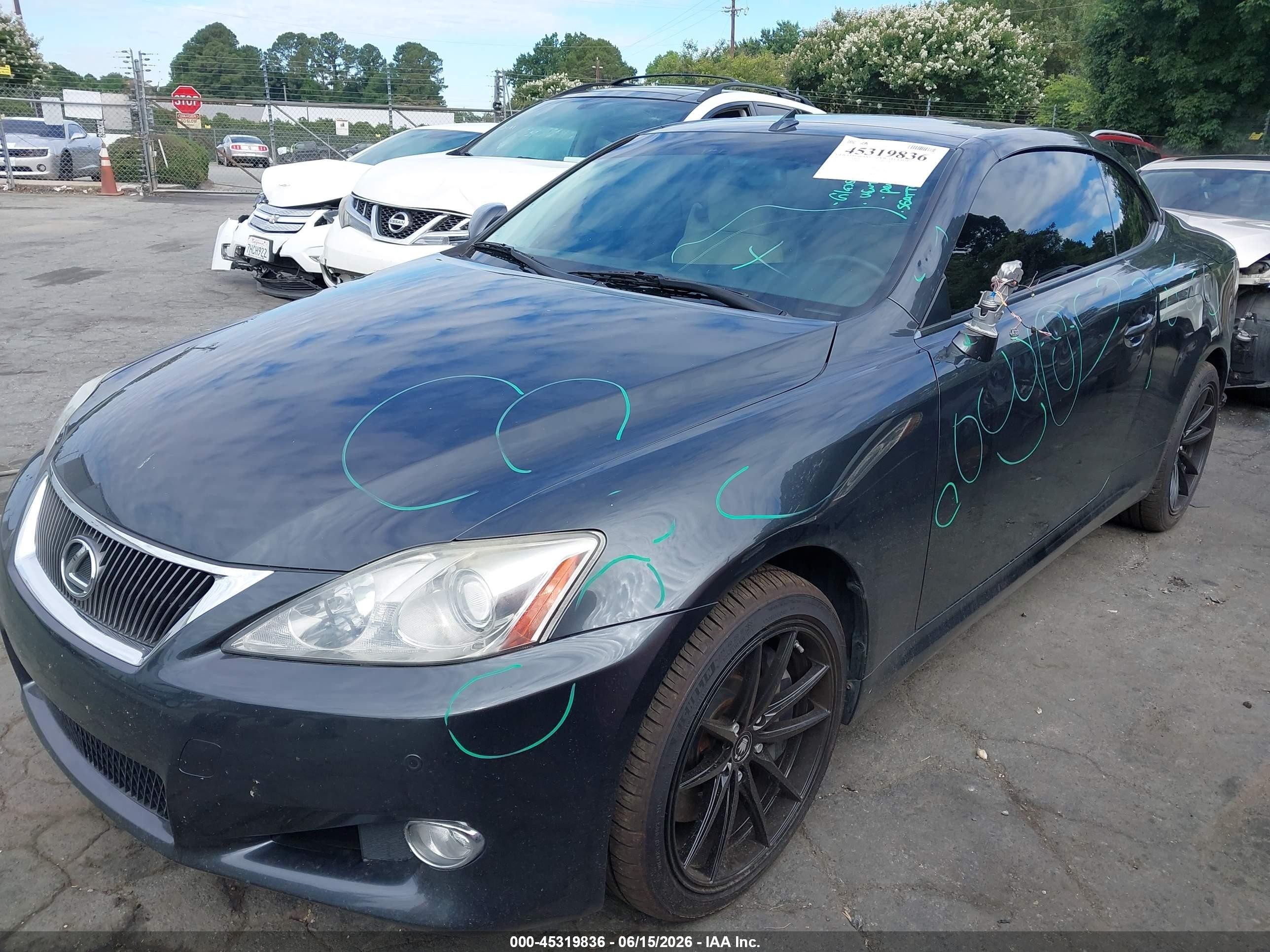 2010 Lexus Is 350c   Gray vin: JTHFE2C28A2504045