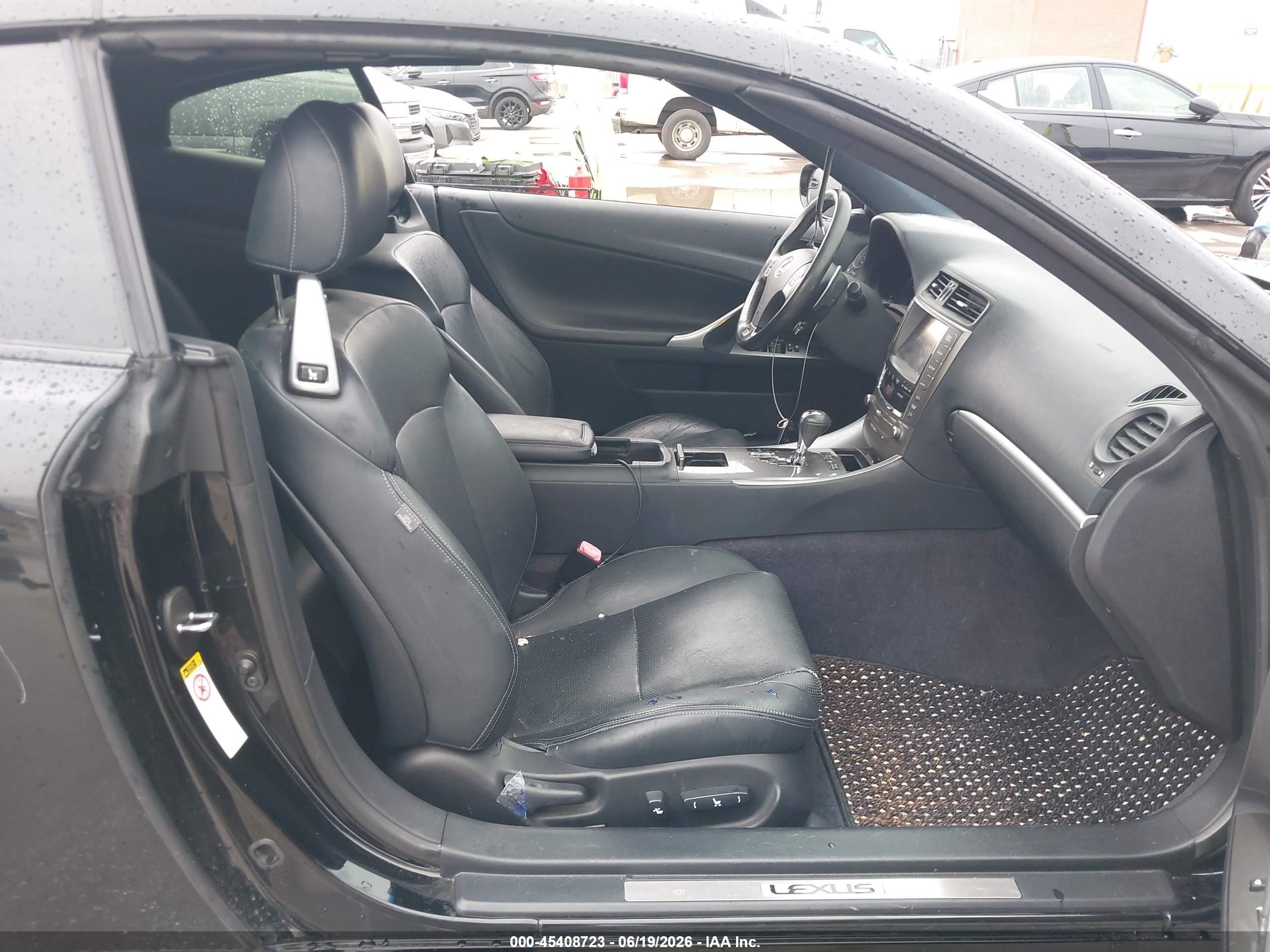2014 Lexus Is 350c   Black vin: JTHFE2C28E2510367