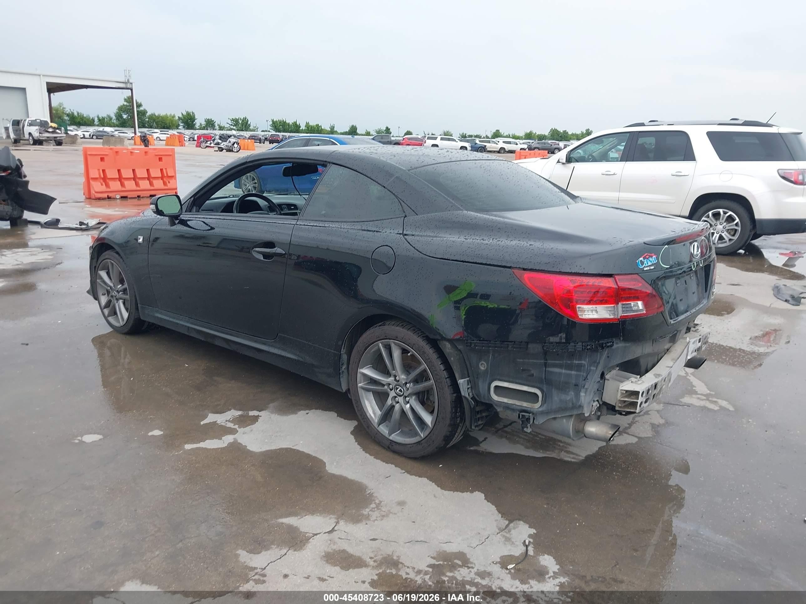 2014 Lexus Is 350c   Black vin: JTHFE2C28E2510367
