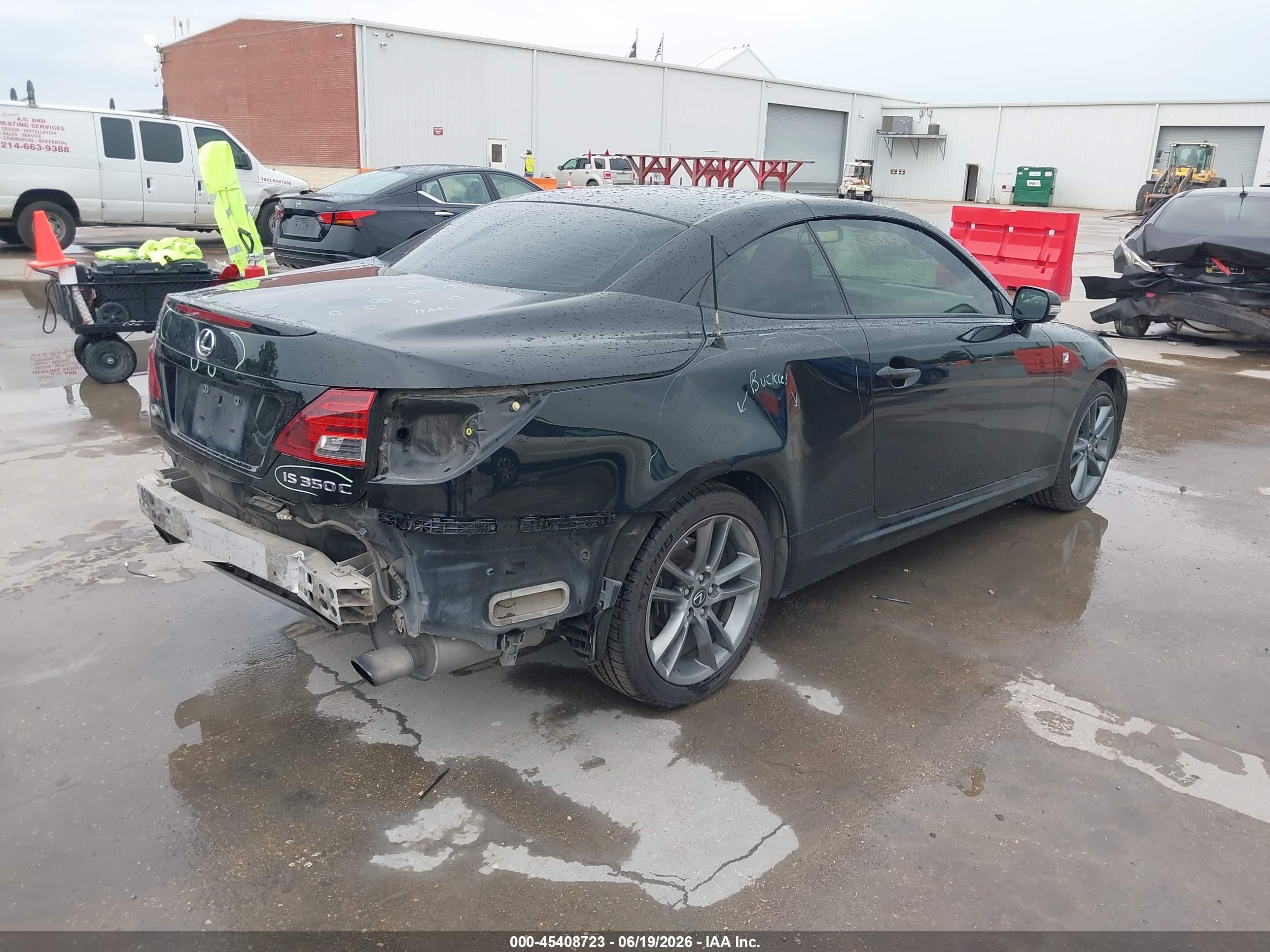 2014 Lexus Is 350c   Black vin: JTHFE2C28E2510367