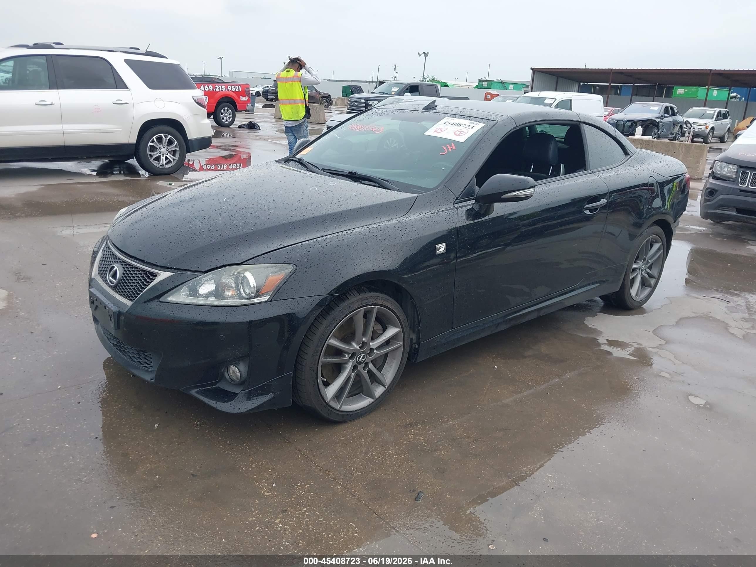 2014 Lexus Is 350c   Black vin: JTHFE2C28E2510367