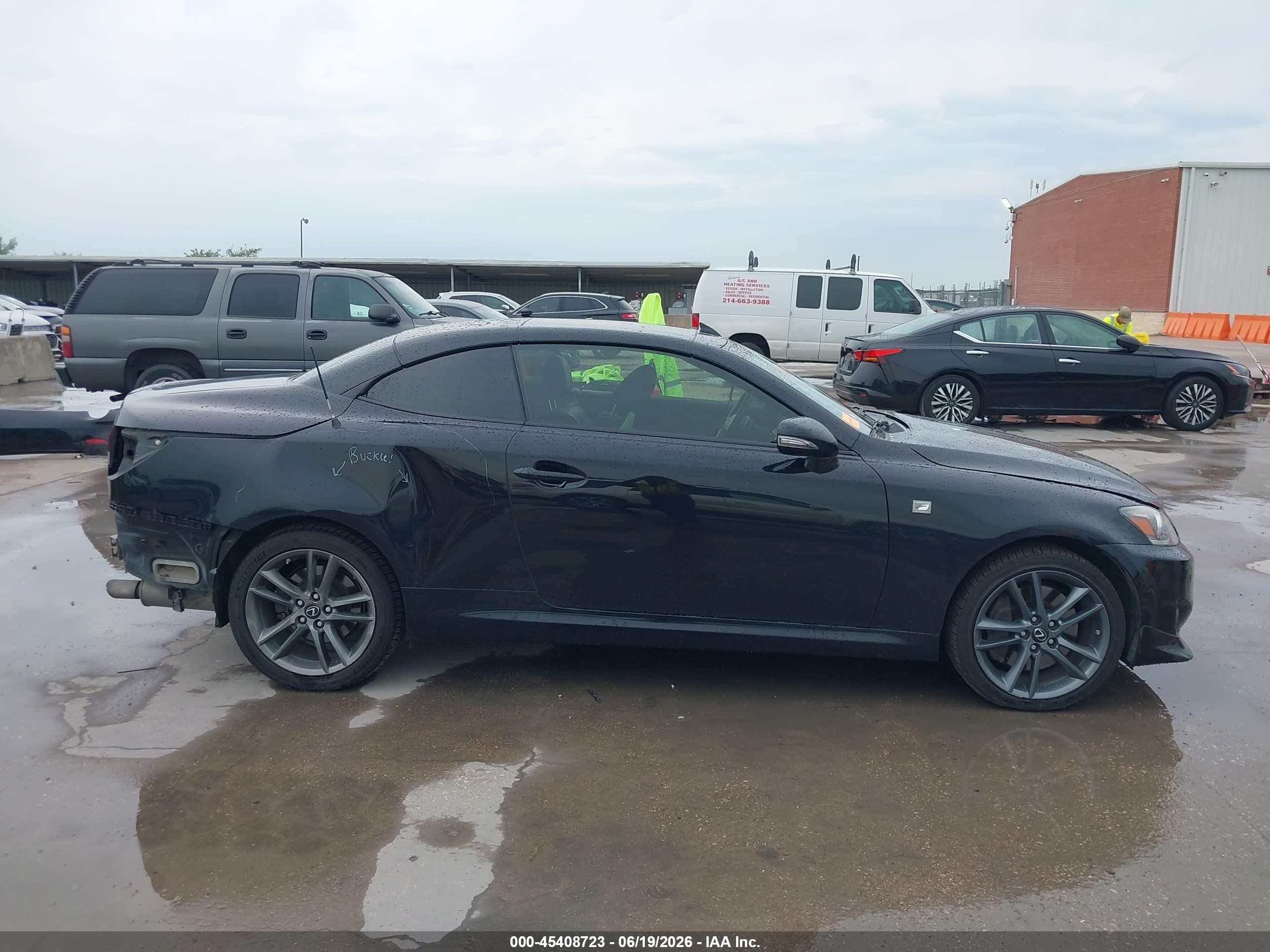 2014 Lexus Is 350c   Black vin: JTHFE2C28E2510367
