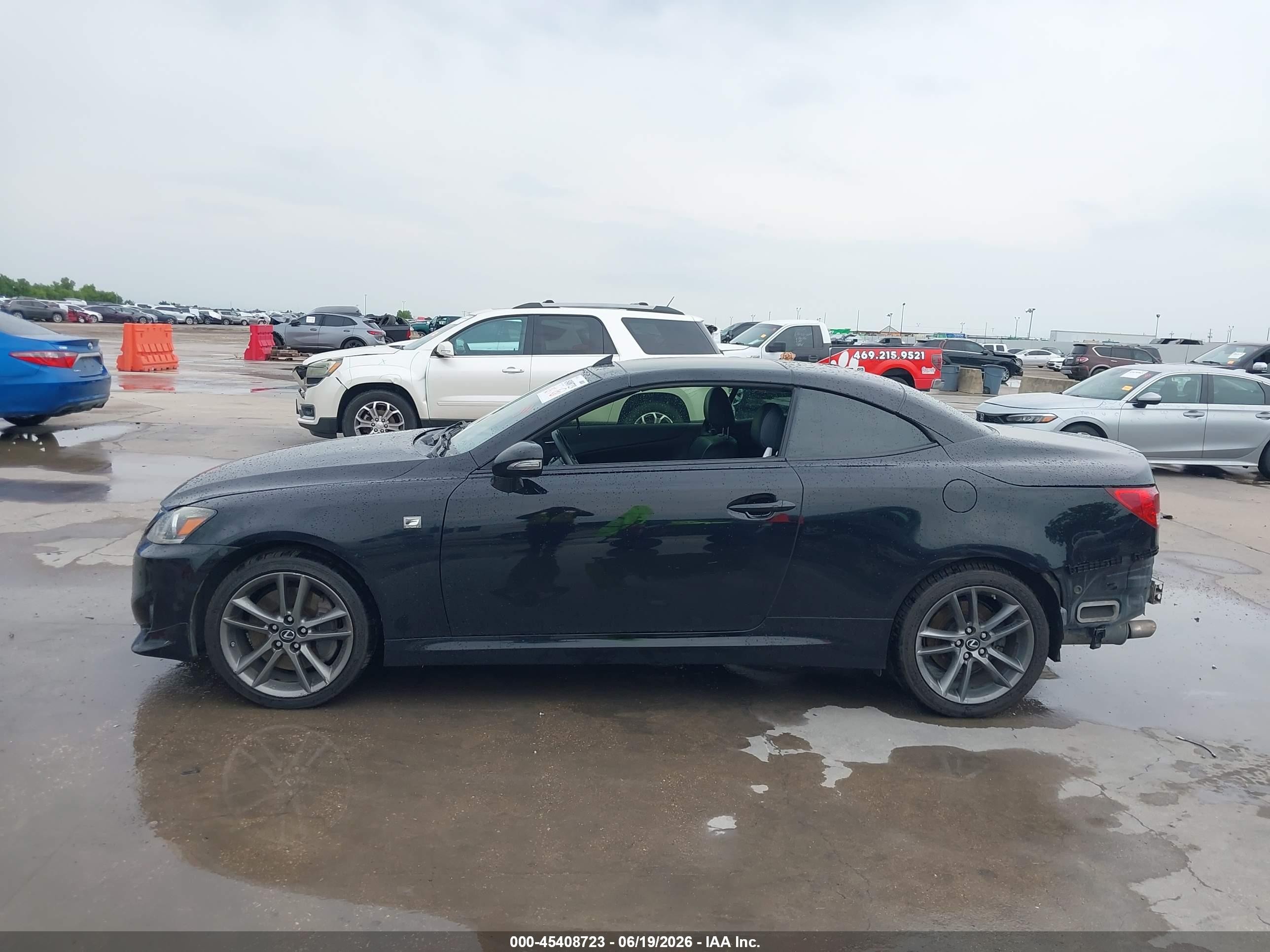 2014 Lexus Is 350c   Black vin: JTHFE2C28E2510367