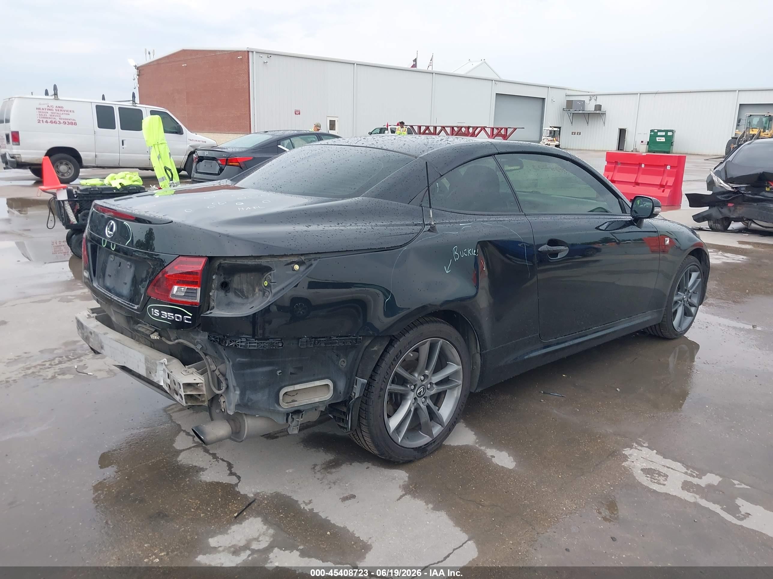 2014 Lexus Is 350c   Black vin: JTHFE2C28E2510367