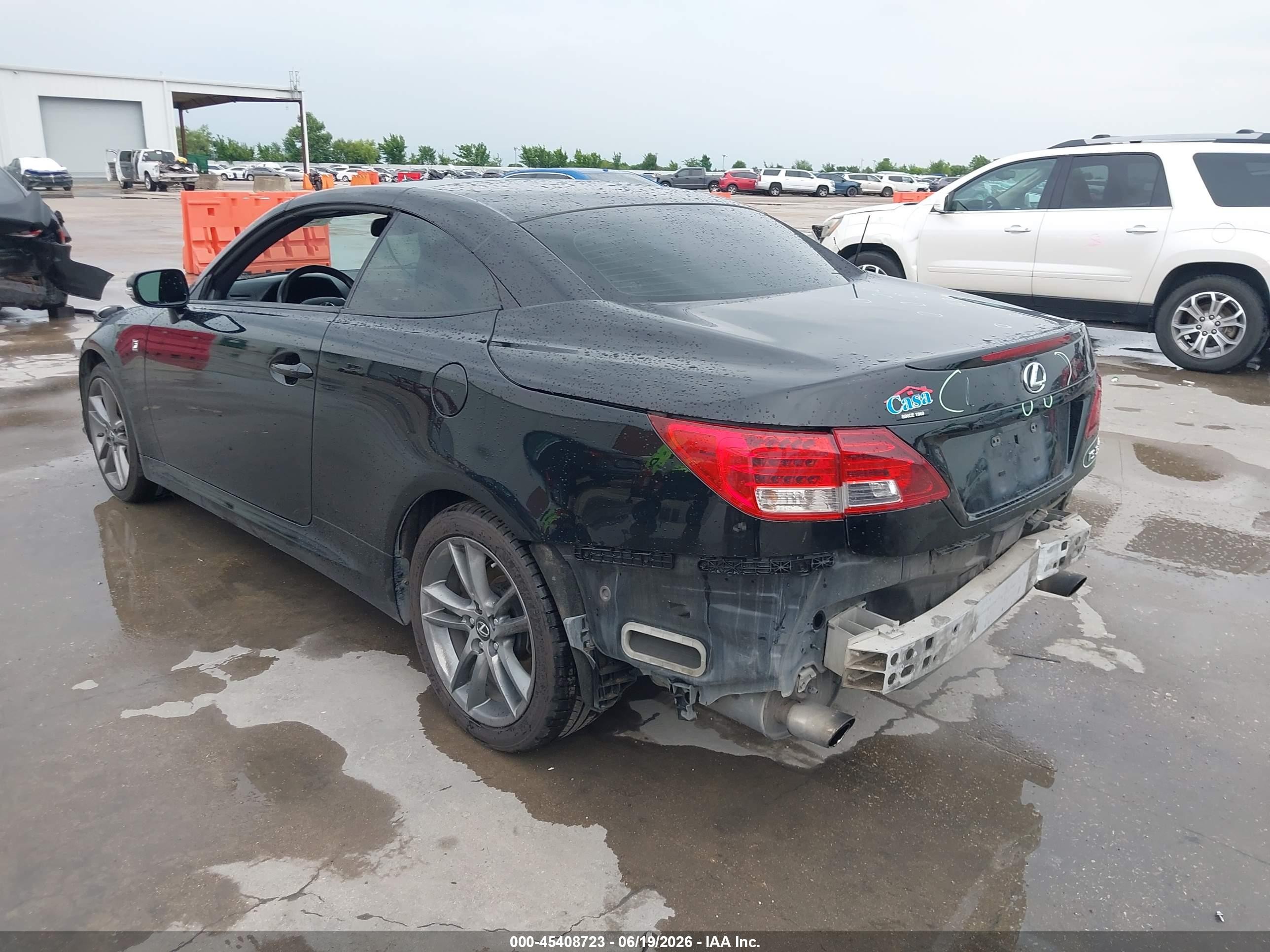 2014 Lexus Is 350c   Black vin: JTHFE2C28E2510367