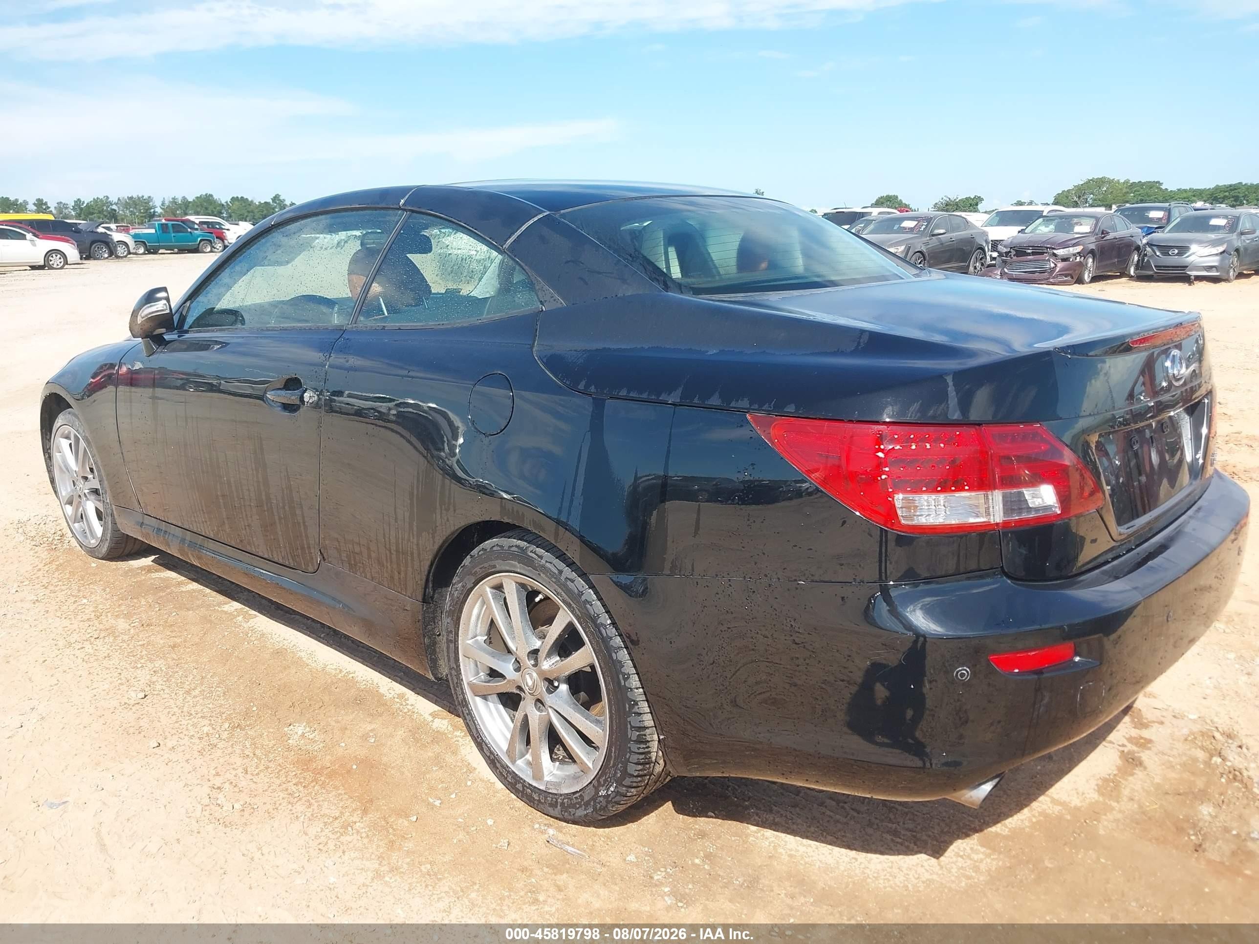 2012 Lexus Is 350c   Black vin: JTHFE2C2XC2508133
