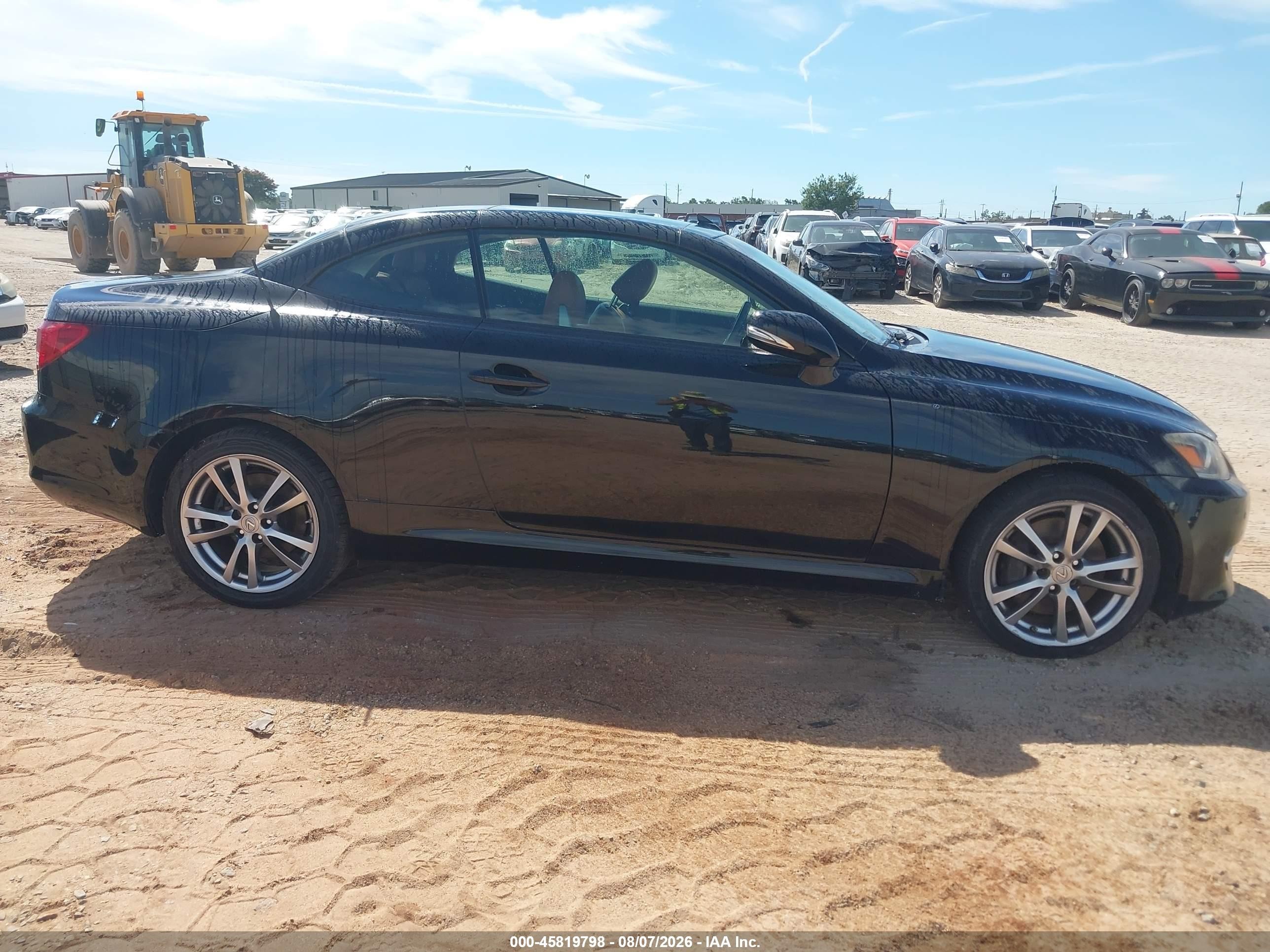 2012 Lexus Is 350c   Black vin: JTHFE2C2XC2508133