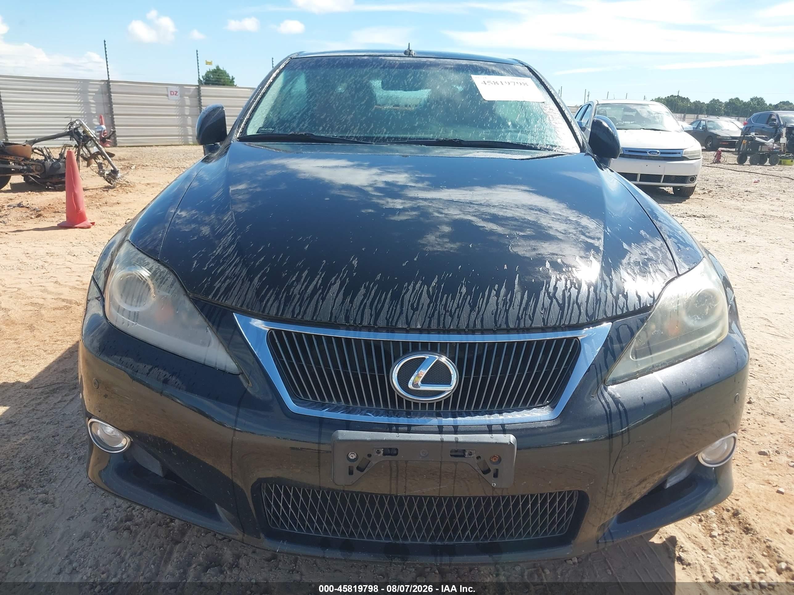 2012 Lexus Is 350c   Black vin: JTHFE2C2XC2508133