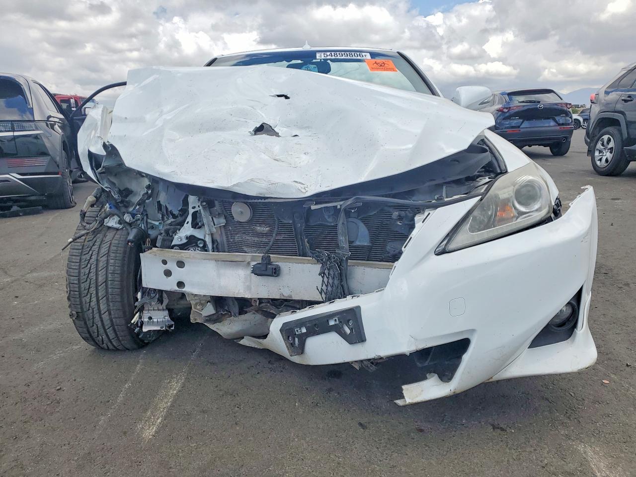 2014 Lexus Is 350 White vin: JTHFE2C2XE2510497