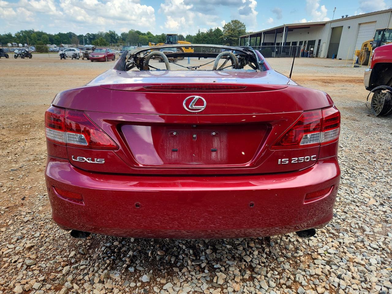2010 Lexus Is 250c Base Red vin: JTHFF2C20A2508460