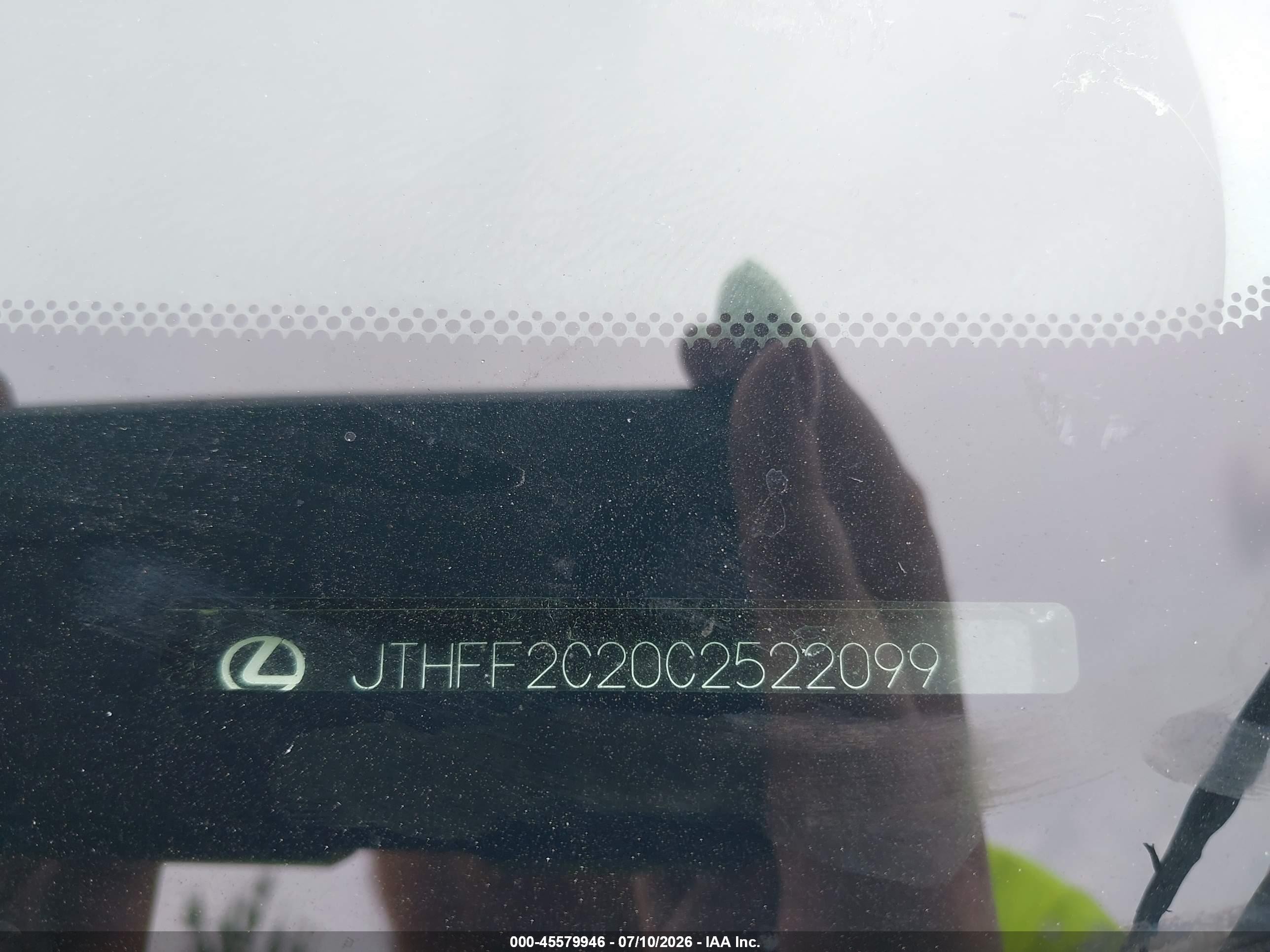 2012 Lexus Is 250c   Белый vin: JTHFF2C20C2522099
